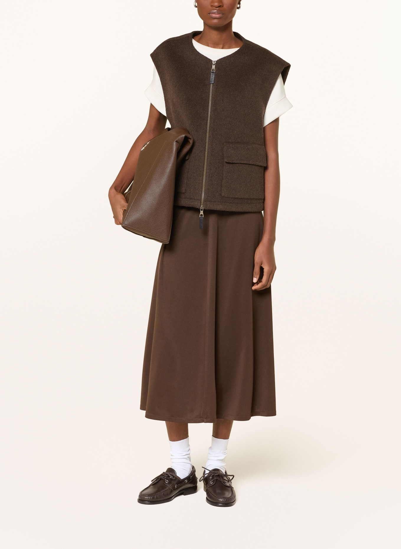 Marc O'Polo Jerseyrock: DUNKELBRAUN