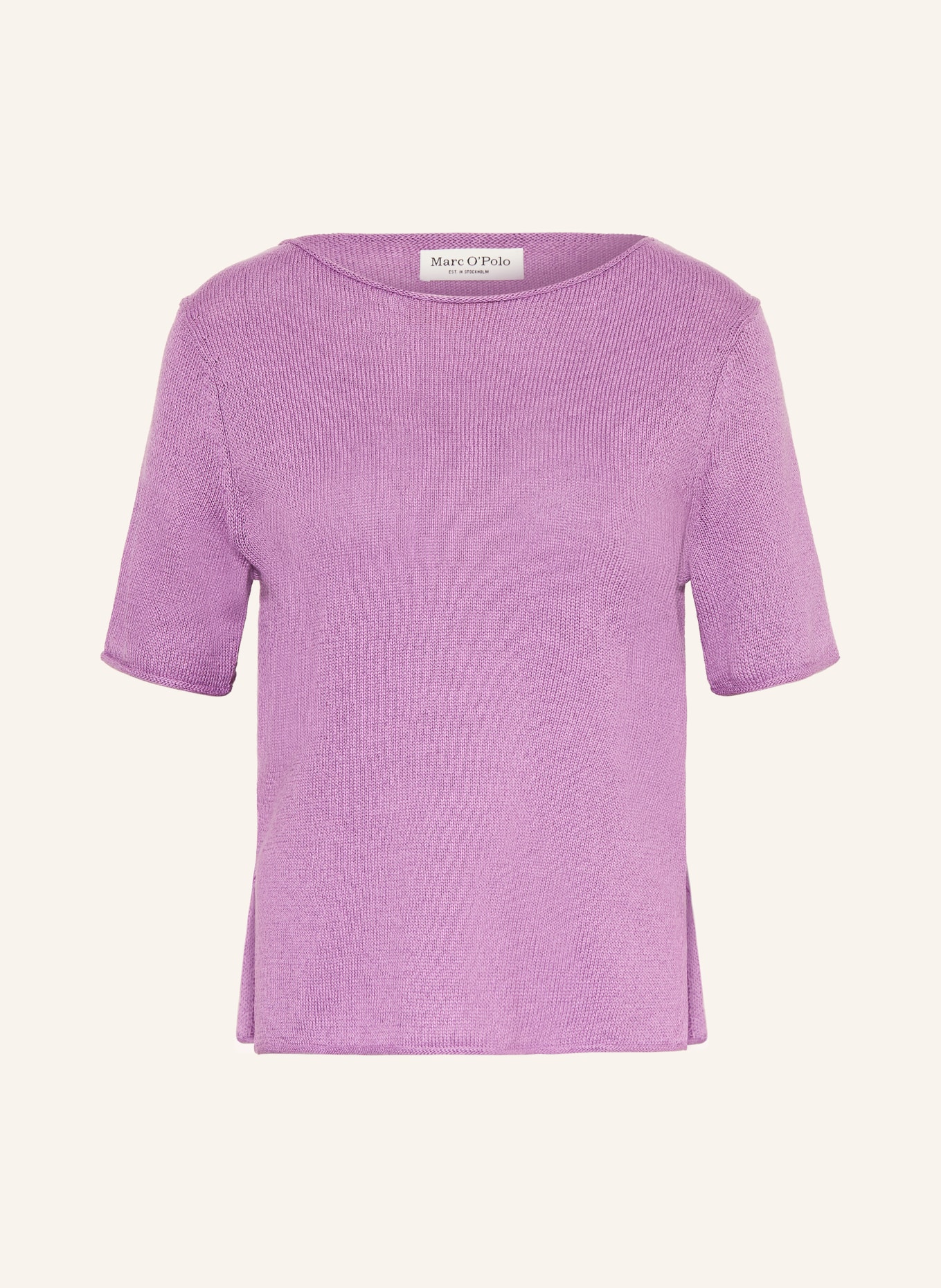 Marc O'Polo Sweter z dzianiny z lnem: JASNOFIOLETOWY