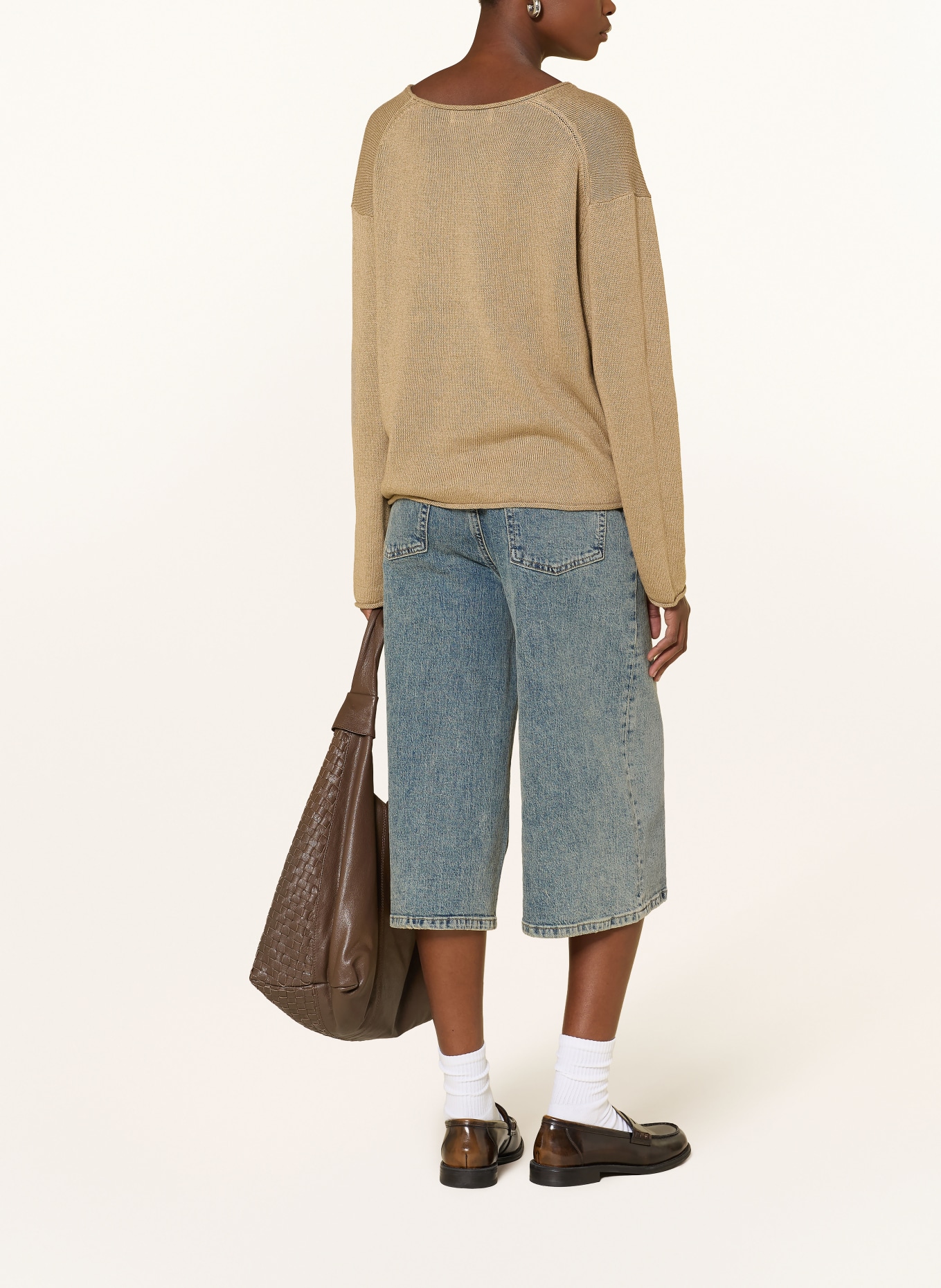 Marc O'Polo Pullover mit Leinen: TAUPE