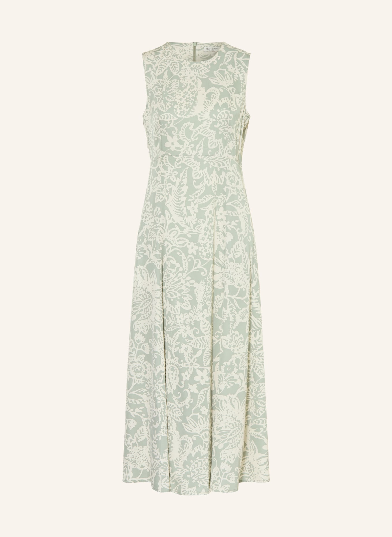 Marc O'Polo robe en satin: VERT CLAIR / CRÈME