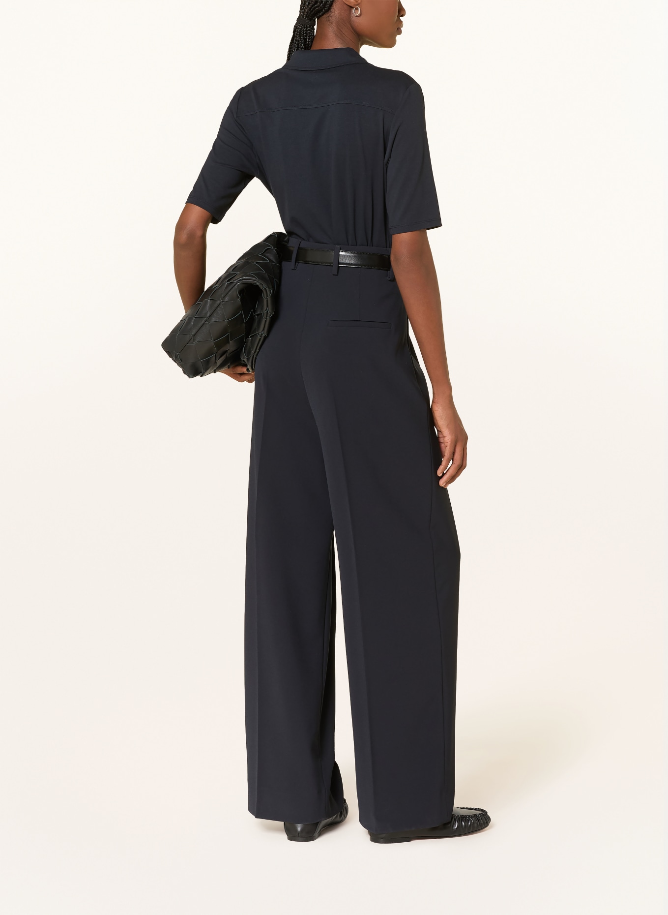 Marc O'Polo jerseyová blůza: TMAVĚ MODRÁ