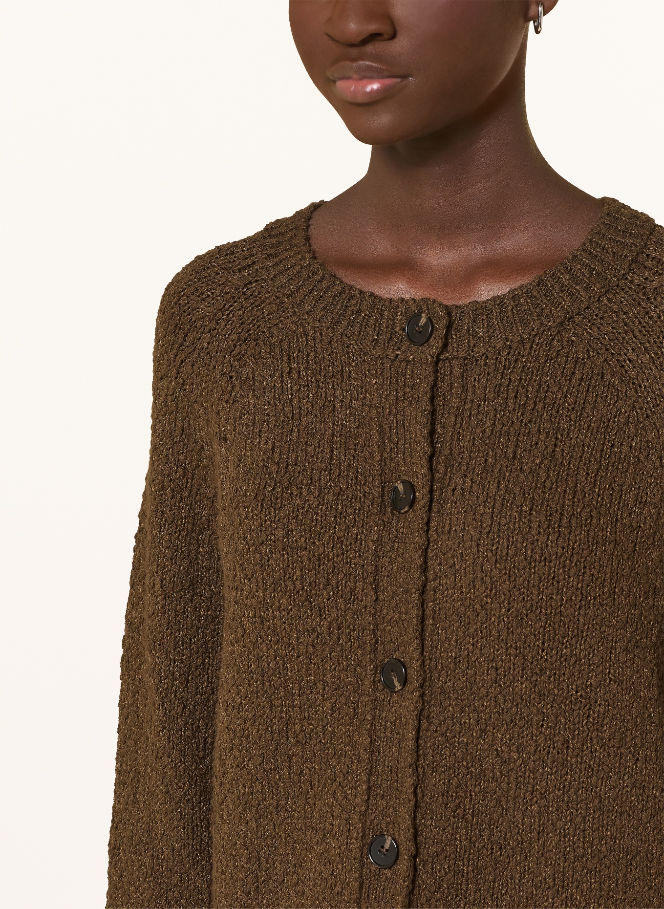 Marc O'Polo cardigan: DARK BROWN