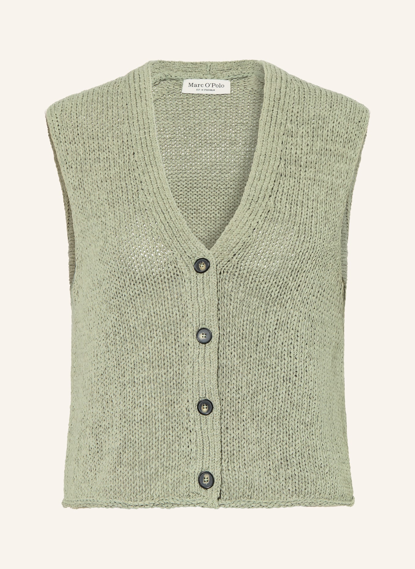 Marc O'Polo knitted vest: LIGHT GREEN
