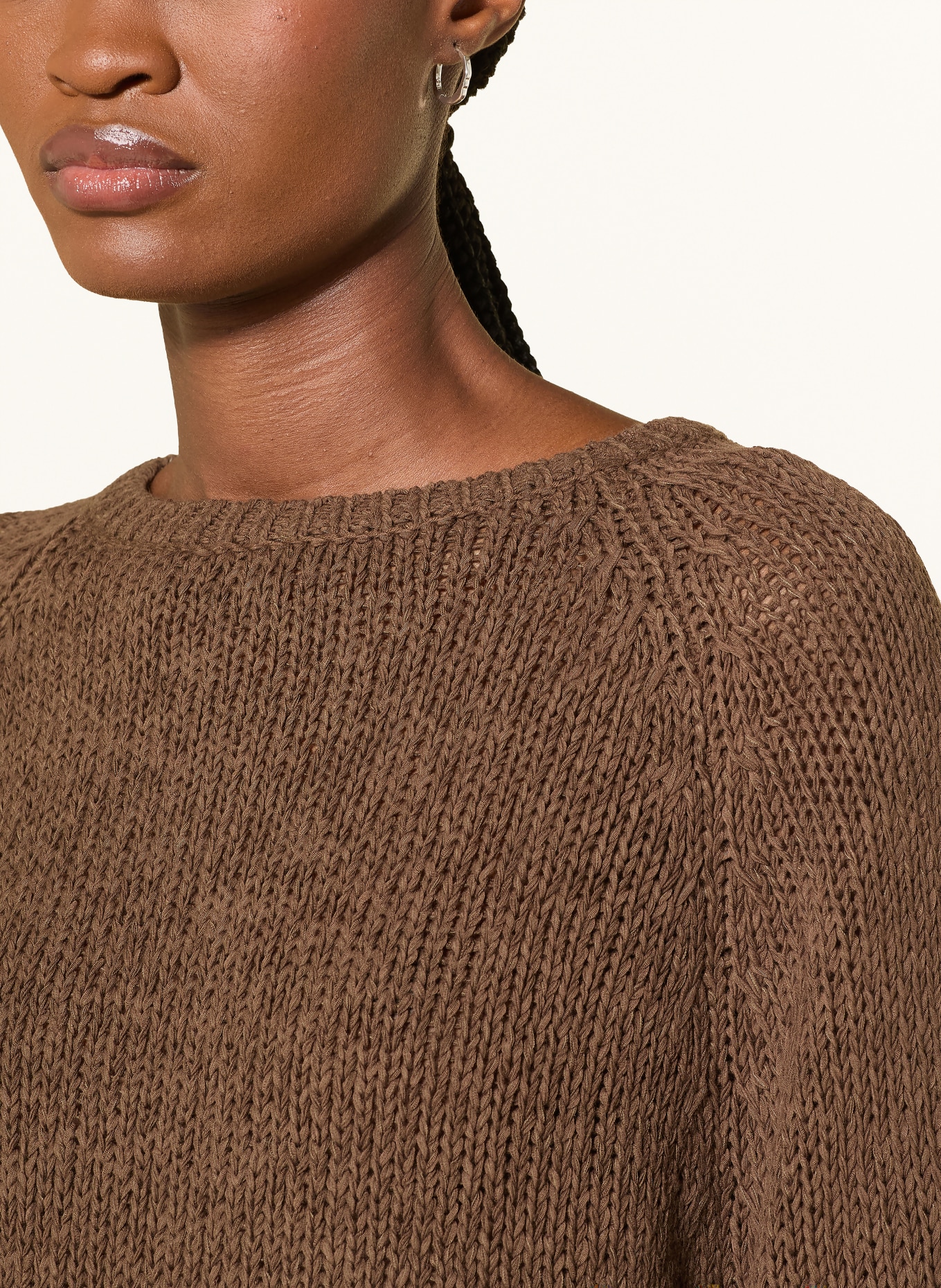 Marc O'Polo Sweter z rękawami 3/4: BRĄZOWY