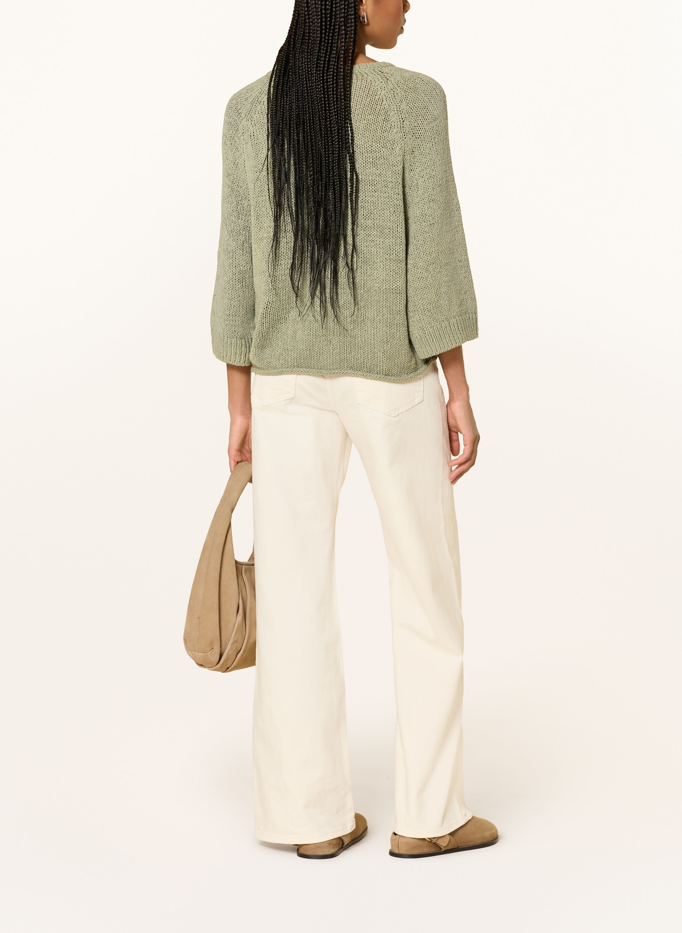 Marc O'Polo Sweter z rękawami 3/4: KHAKI