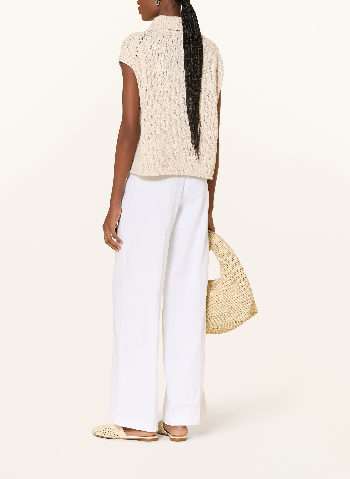 Marc O'Polo sweter bez rękawów: ECRU