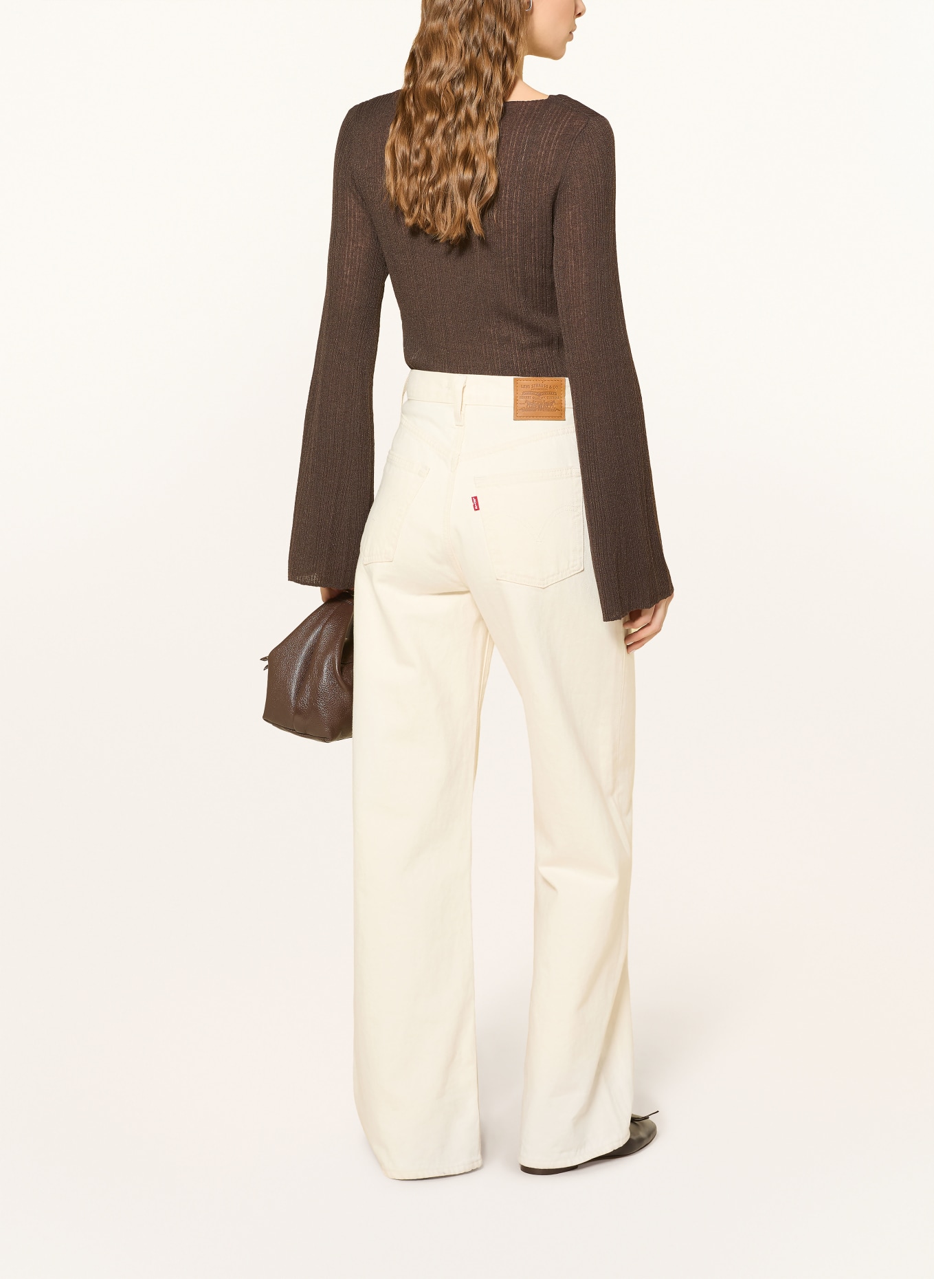 Marc O'Polo sweter: CIEMNOBRĄZOWY