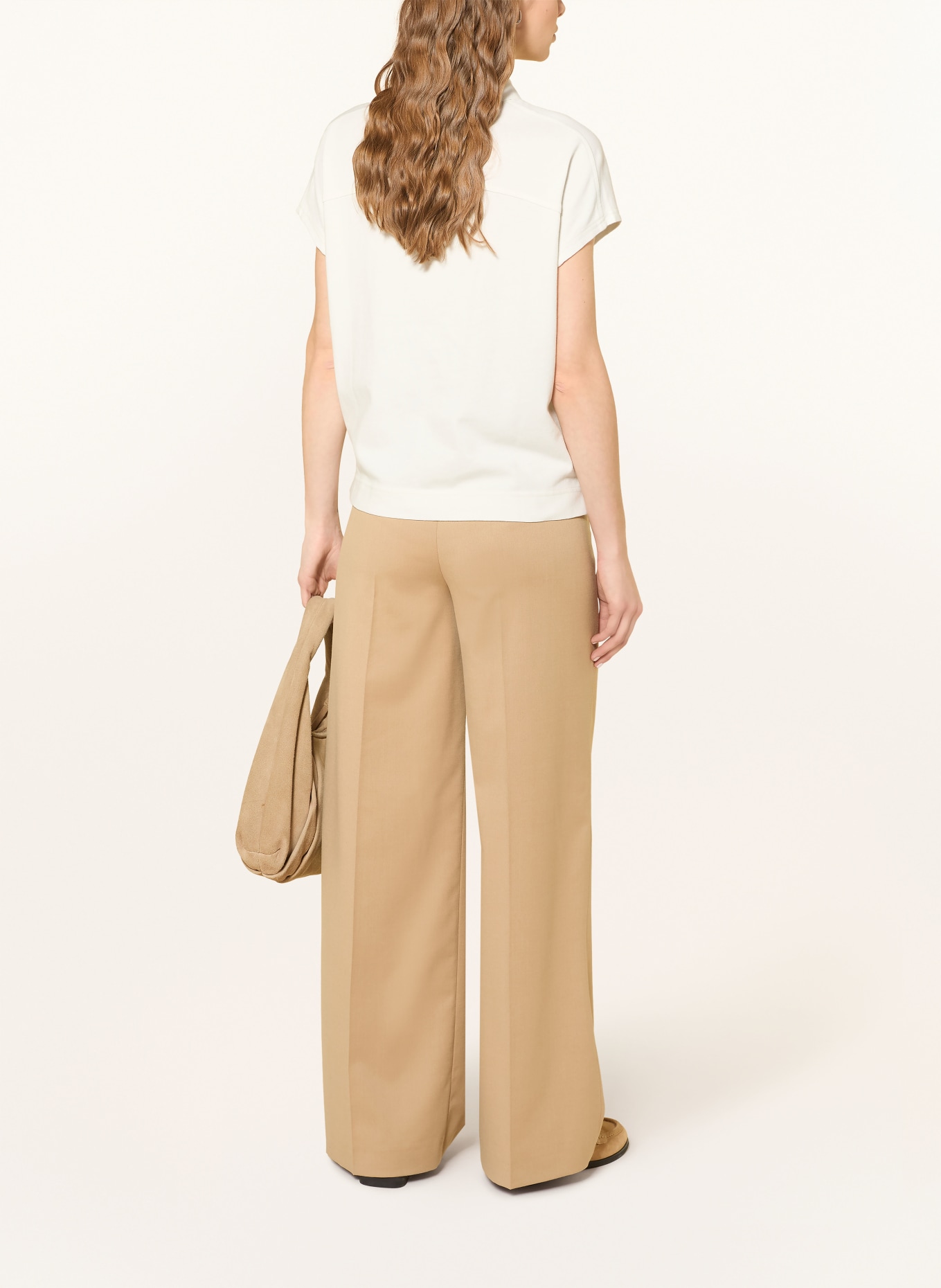 Marc O'Polo knitted polo shirt: ECRU