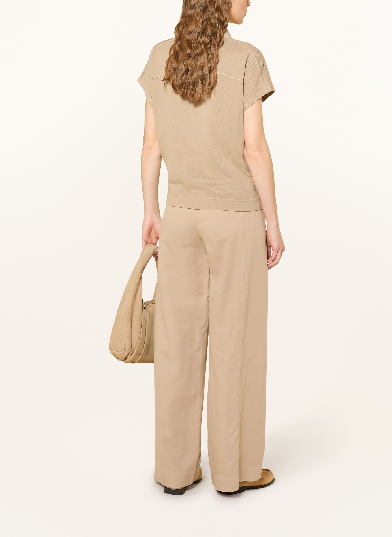 Marc O'Polo knitted polo shirt: BEIGE