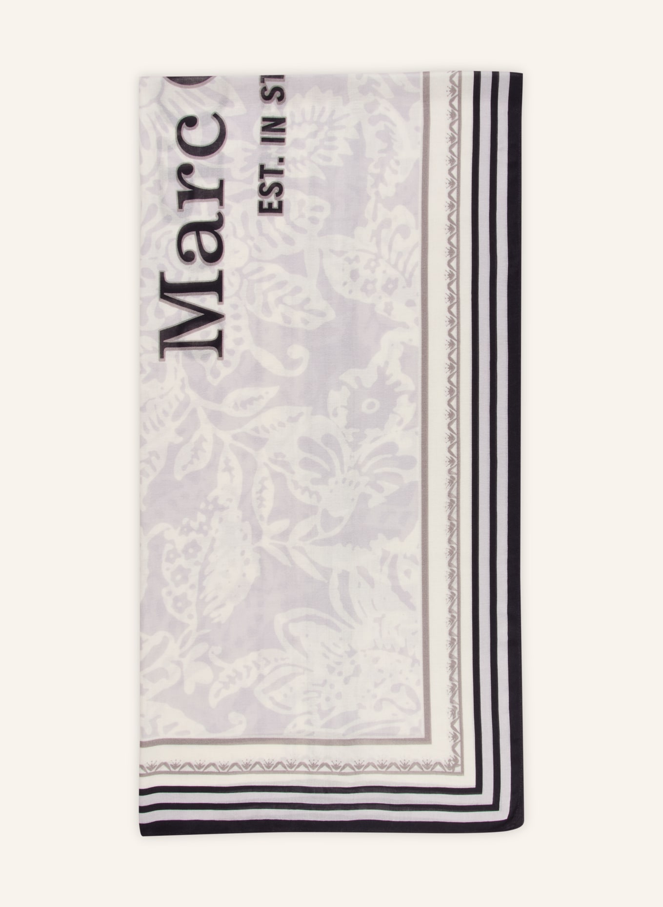 Marc O'Polo Schal: WEISS / BLAUGRAU / DUNKELBLAU