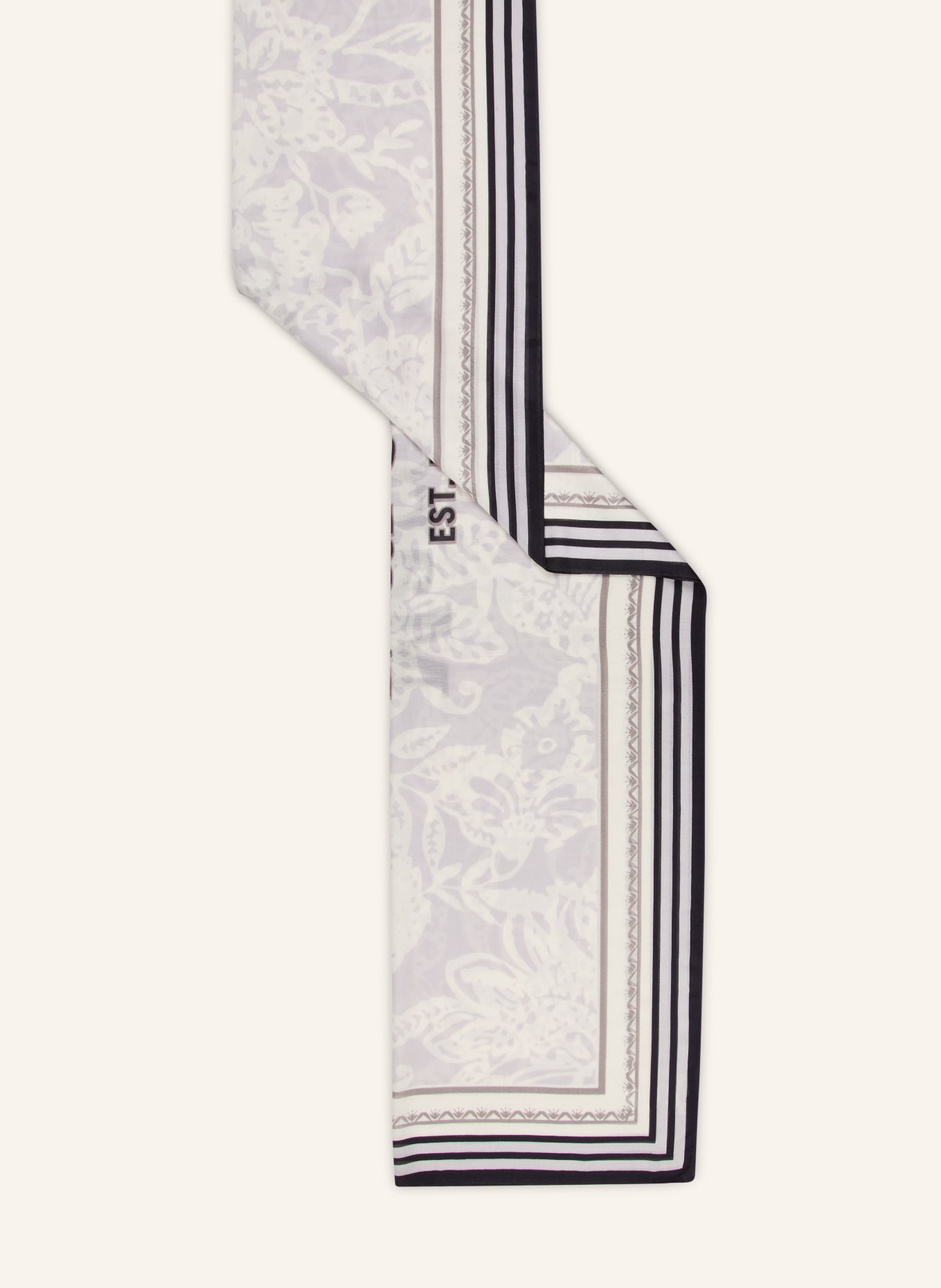 Marc O'Polo Schal: WEISS / BLAUGRAU / DUNKELBLAU