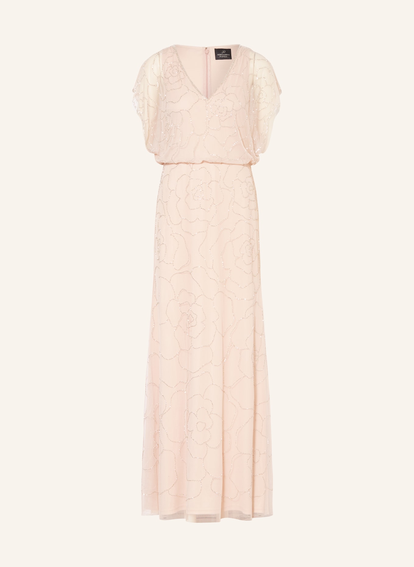 ADRIANNA PAPELL Robe de soirée avec perles décoratives: ROSÉ