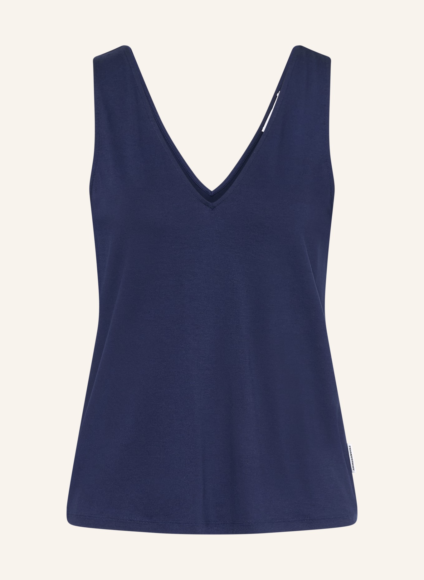 ARMEDANGELS Top V-NECK: DUNKELBLAU