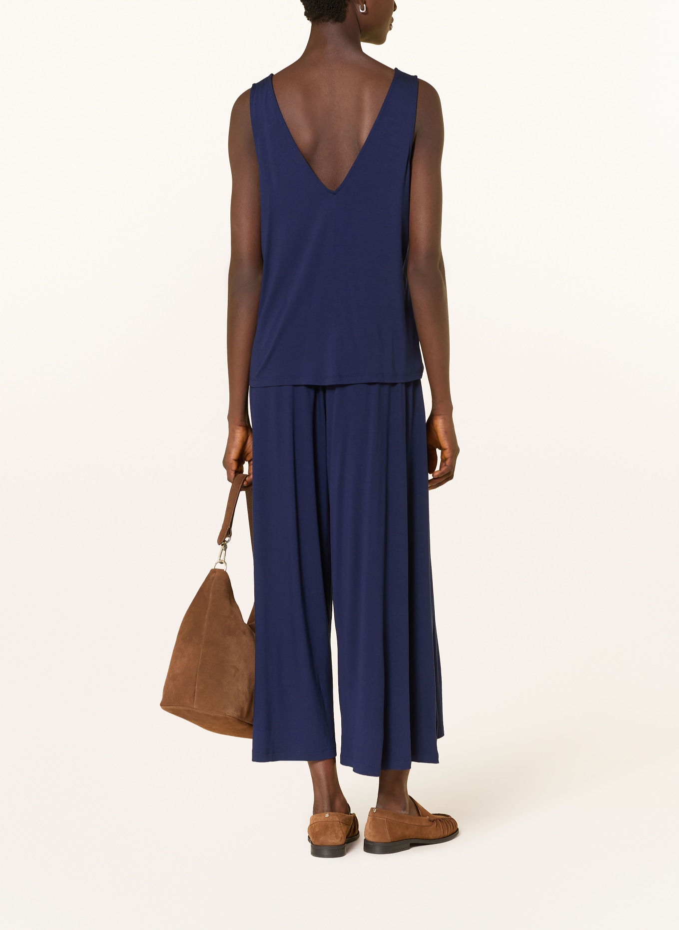 ARMEDANGELS Top V-NECK: DUNKELBLAU