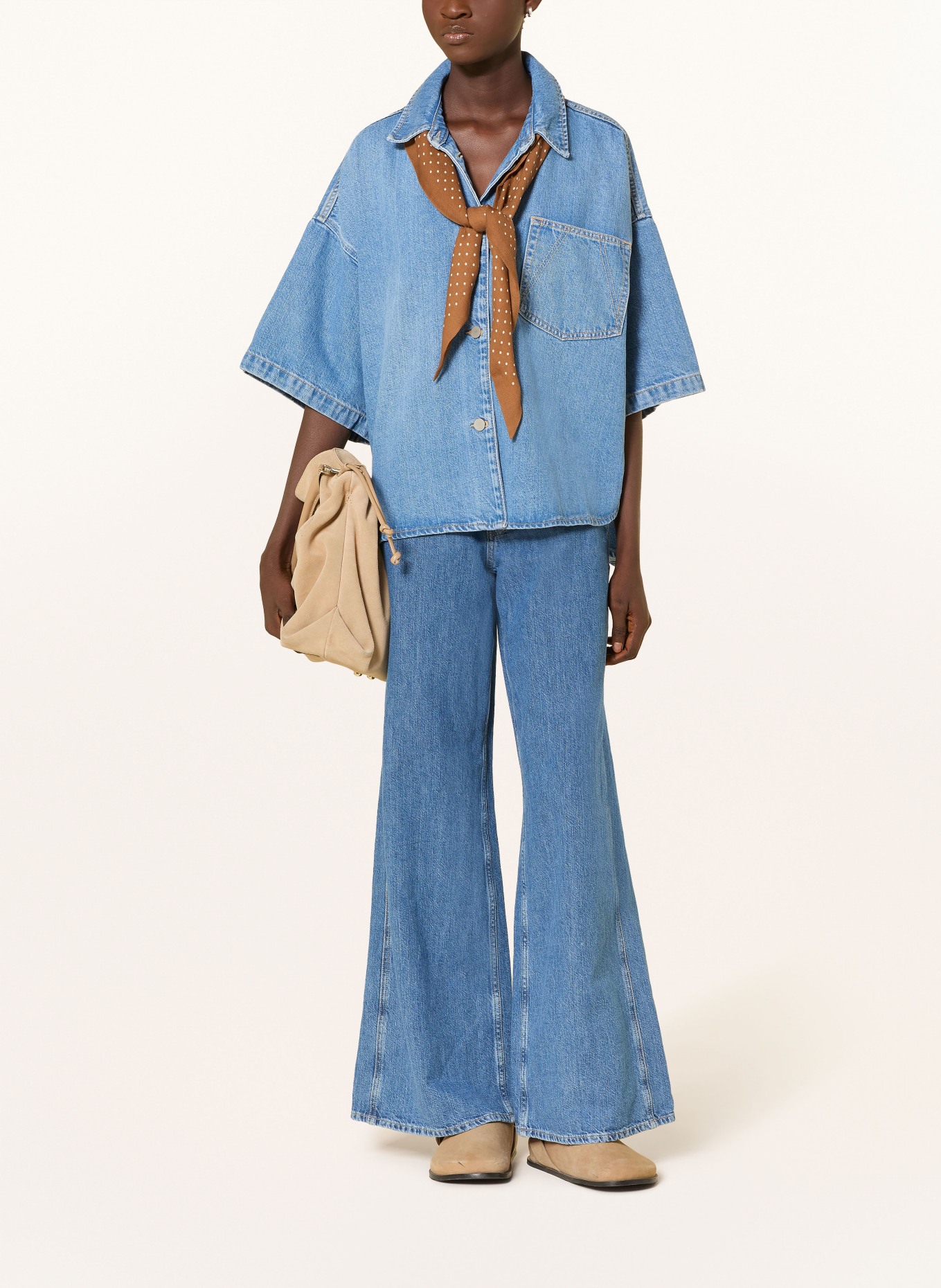 ARMEDANGELS Jeans-overshirt: BLAUW