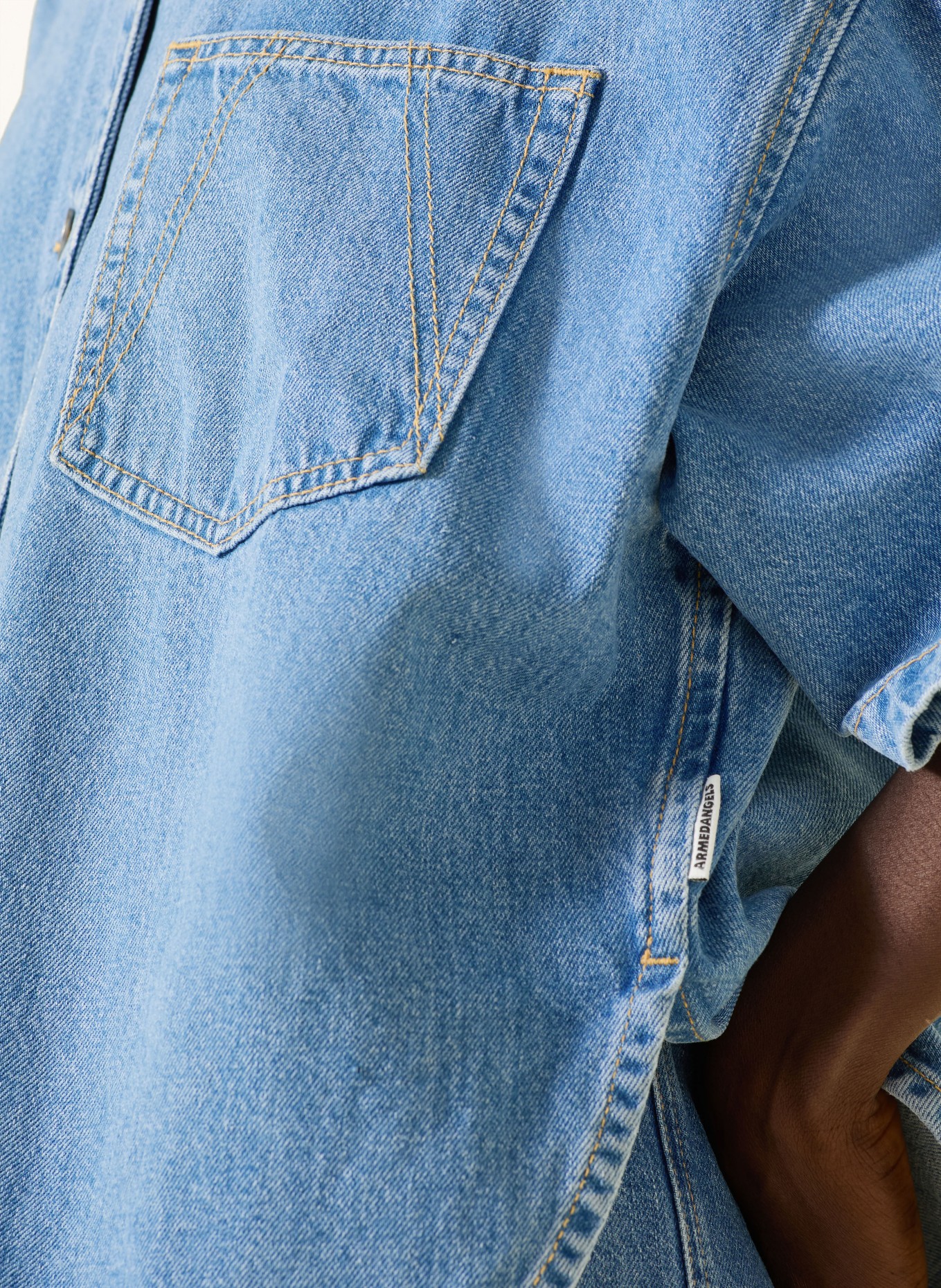 ARMEDANGELS Jeans-overshirt: BLAUW