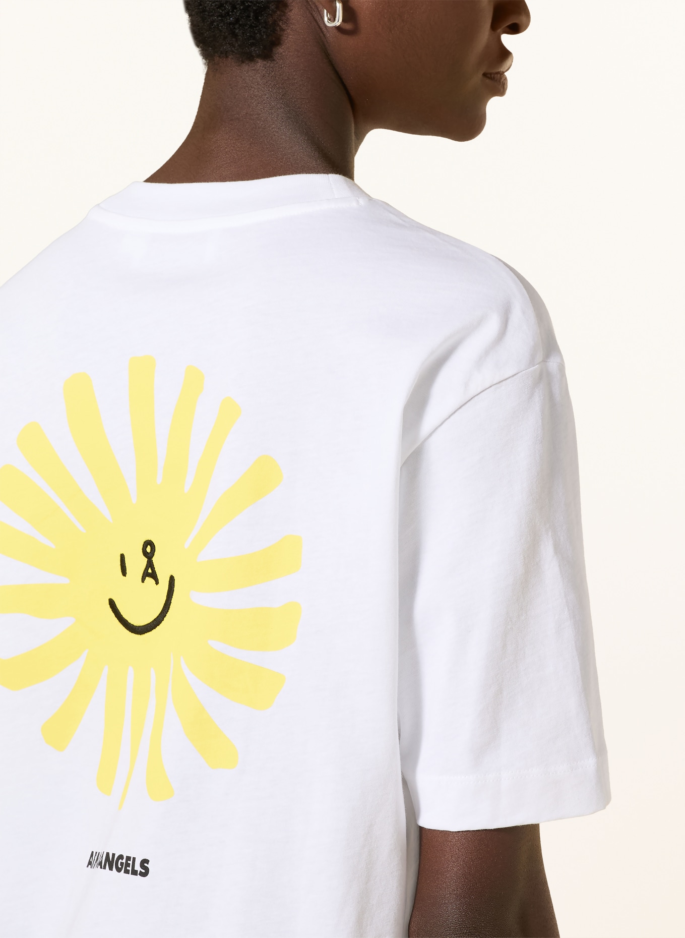 ARMEDANGELS T-Shirt TARJAA: WEISS / GELB / SCHWARZ