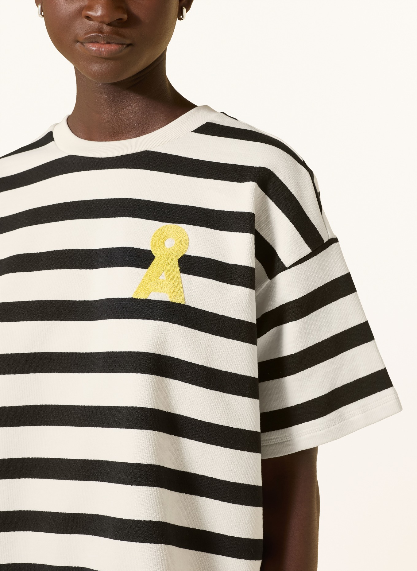 ARMEDANGELS Sweatshirt BAMIKAA: SCHWARZ / CREME