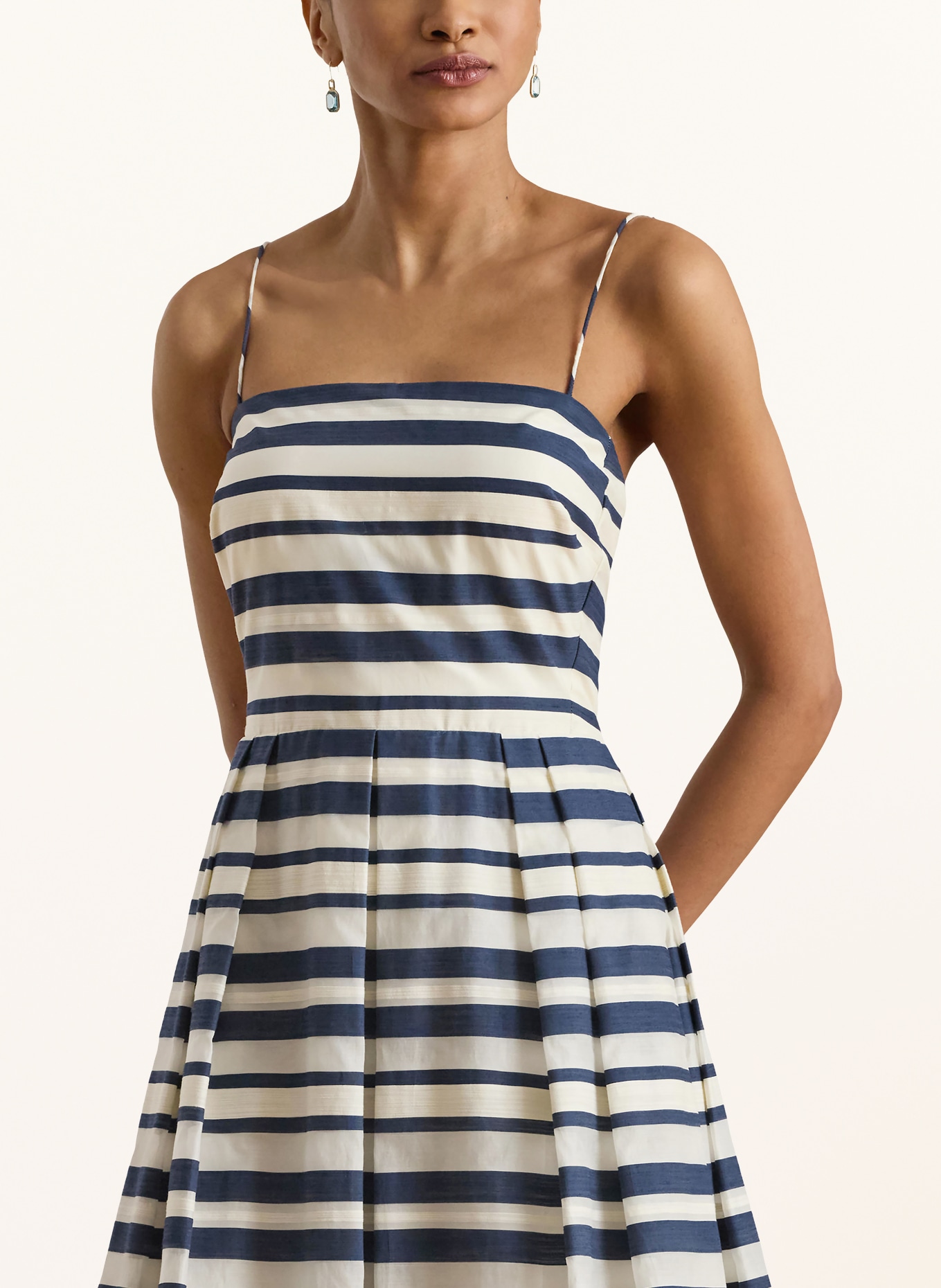 LAUREN RALPH LAUREN dress: DARK BLUE / CREAM