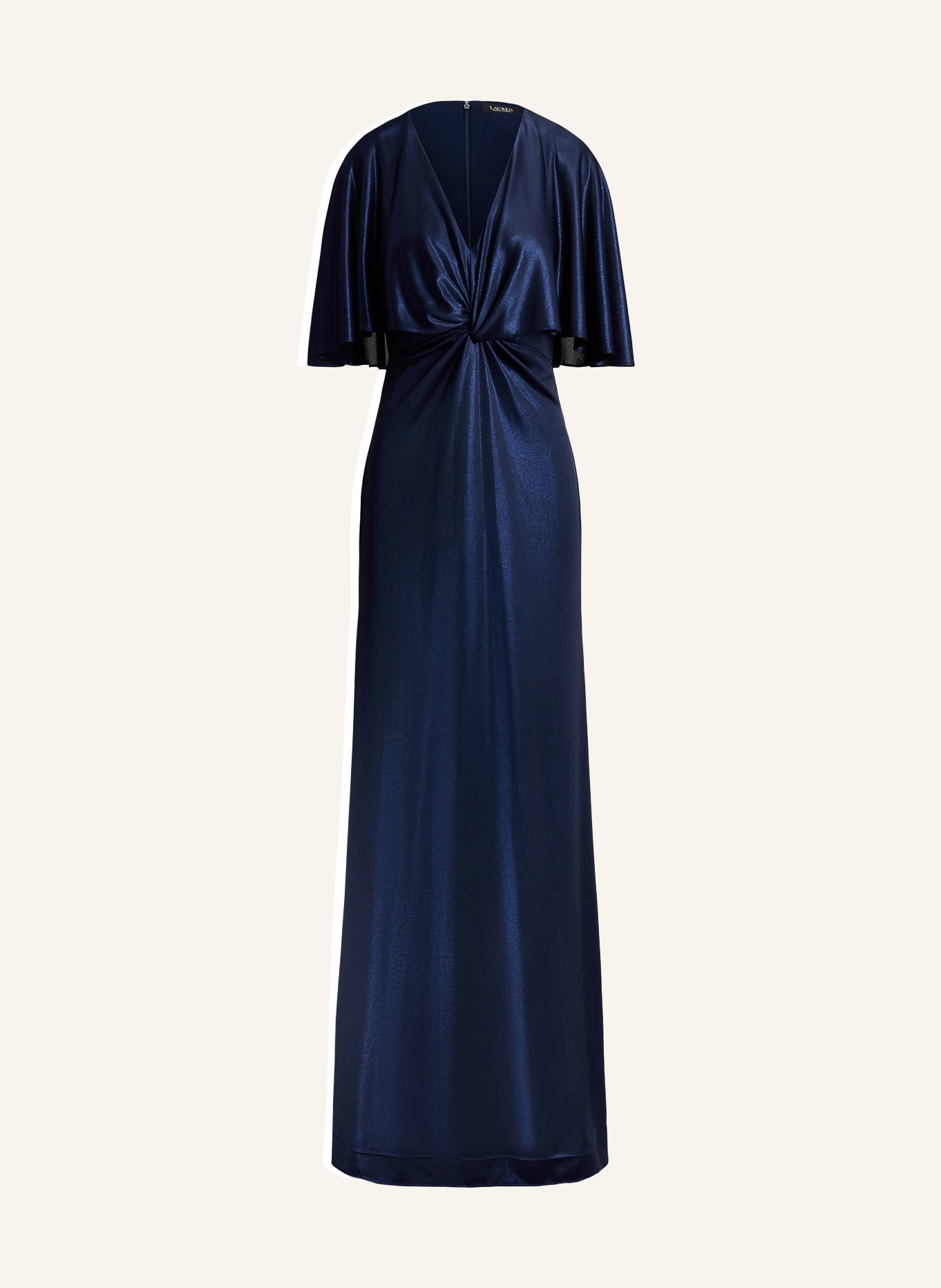 LAUREN RALPH LAUREN Abendkleid PHINYA mit Glitzergarn: DUNKELBLAU
