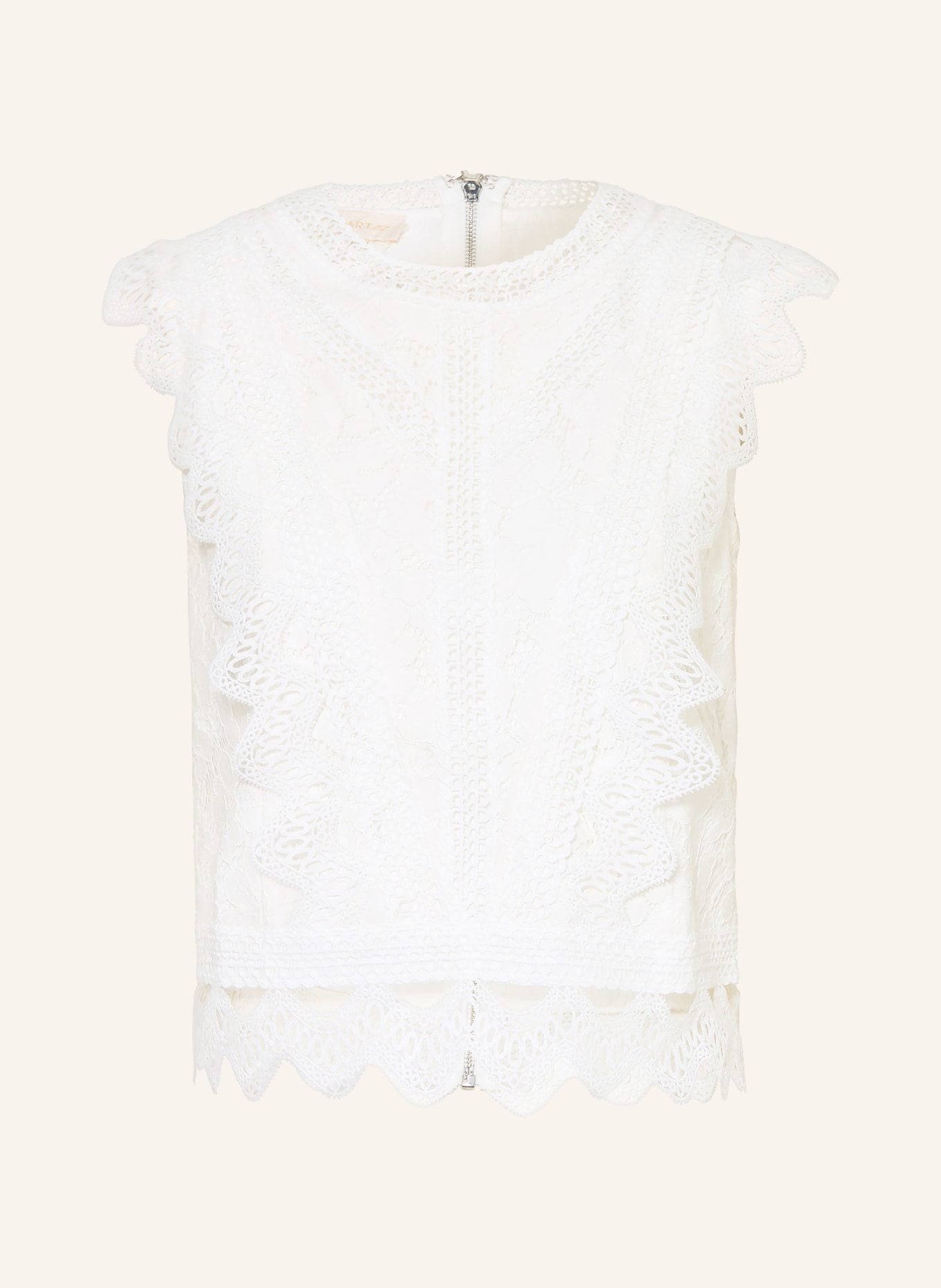 APART lace top: CREAM