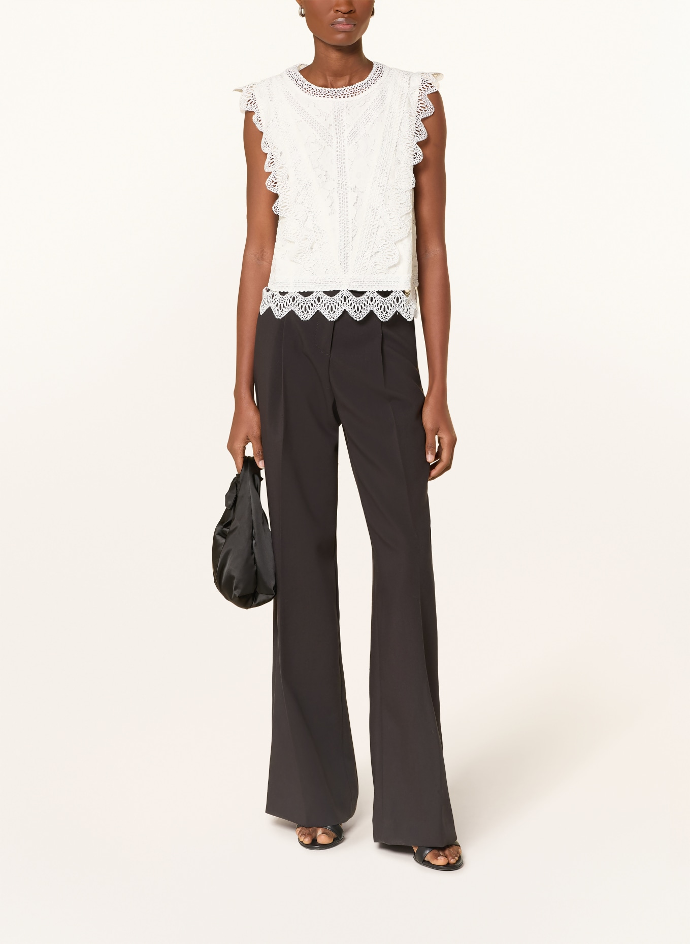 APART lace top: CREAM