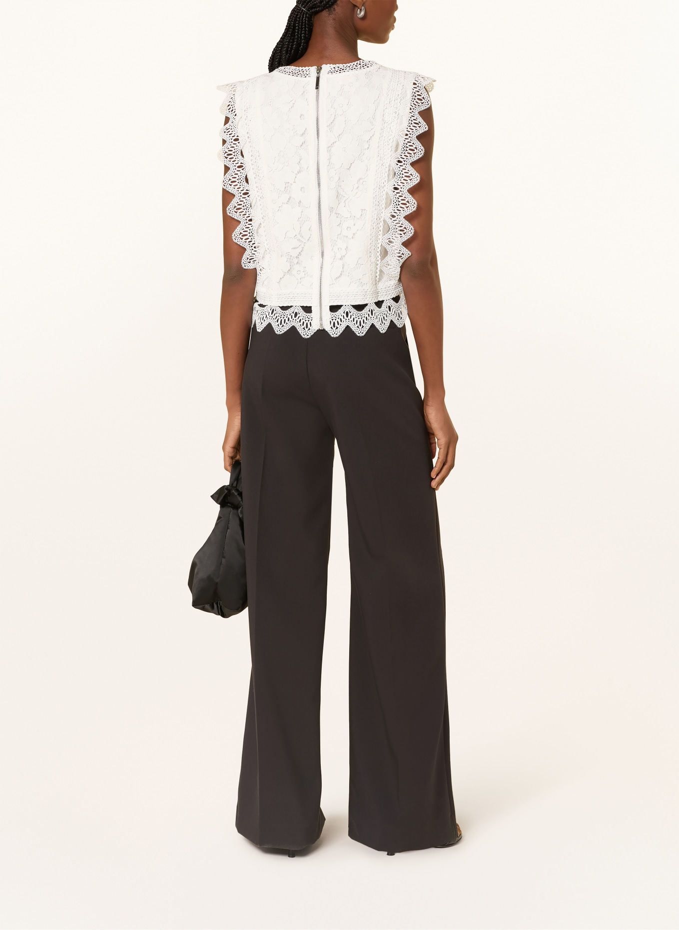 APART lace top: CREAM