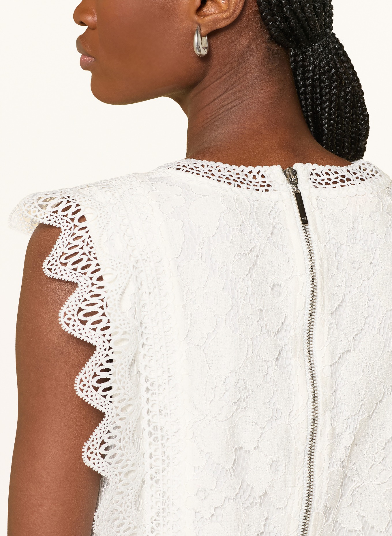 APART lace top: CREAM