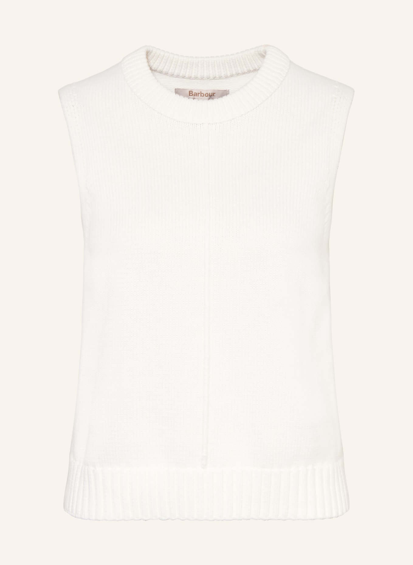 Barbour knit top: WHITE