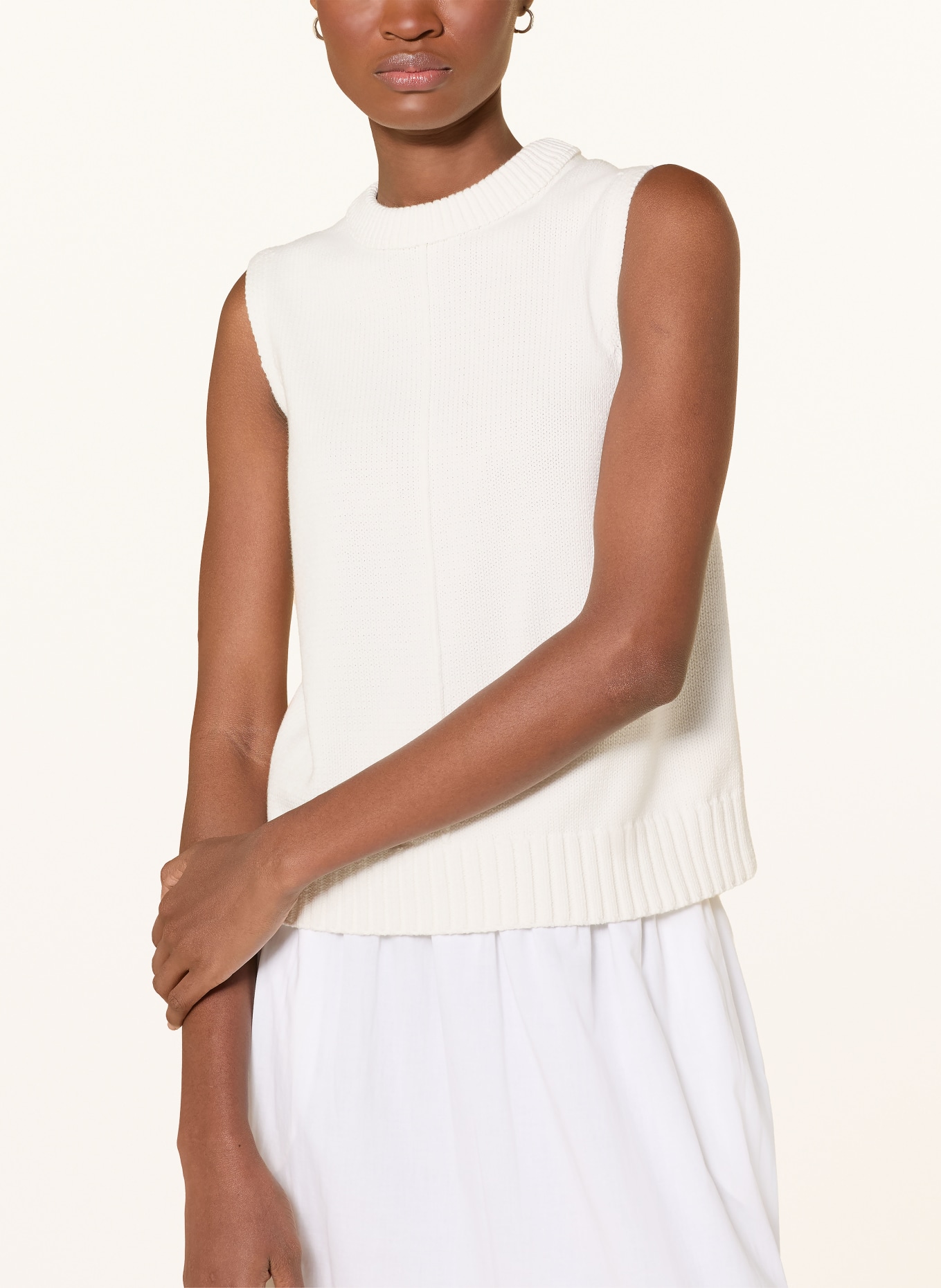 Barbour knit top: WHITE