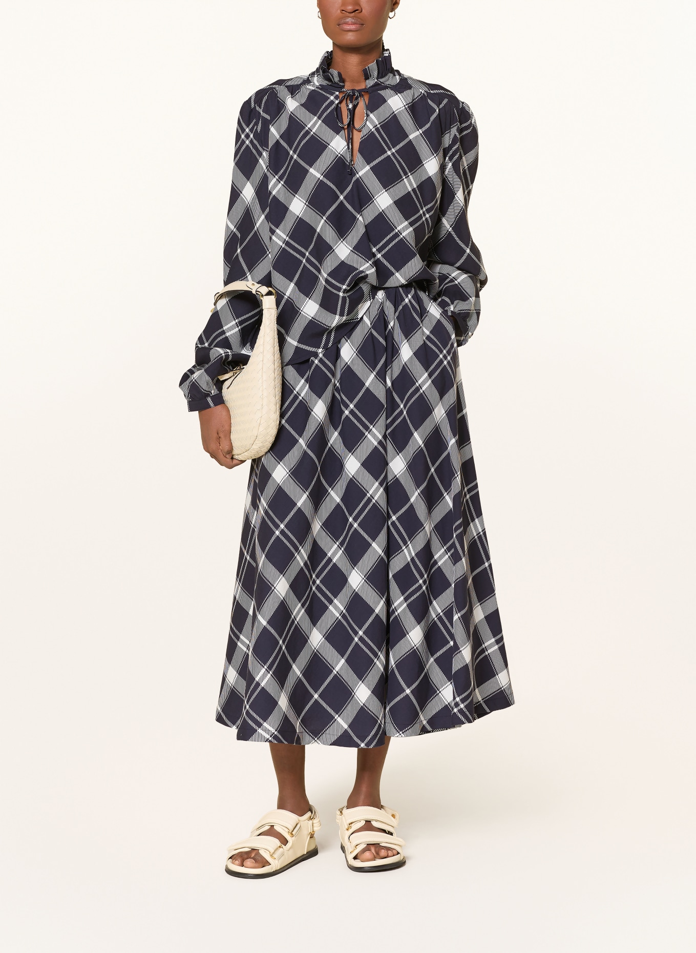 Barbour Skirt ALIN: DARK BLUE / WHITE