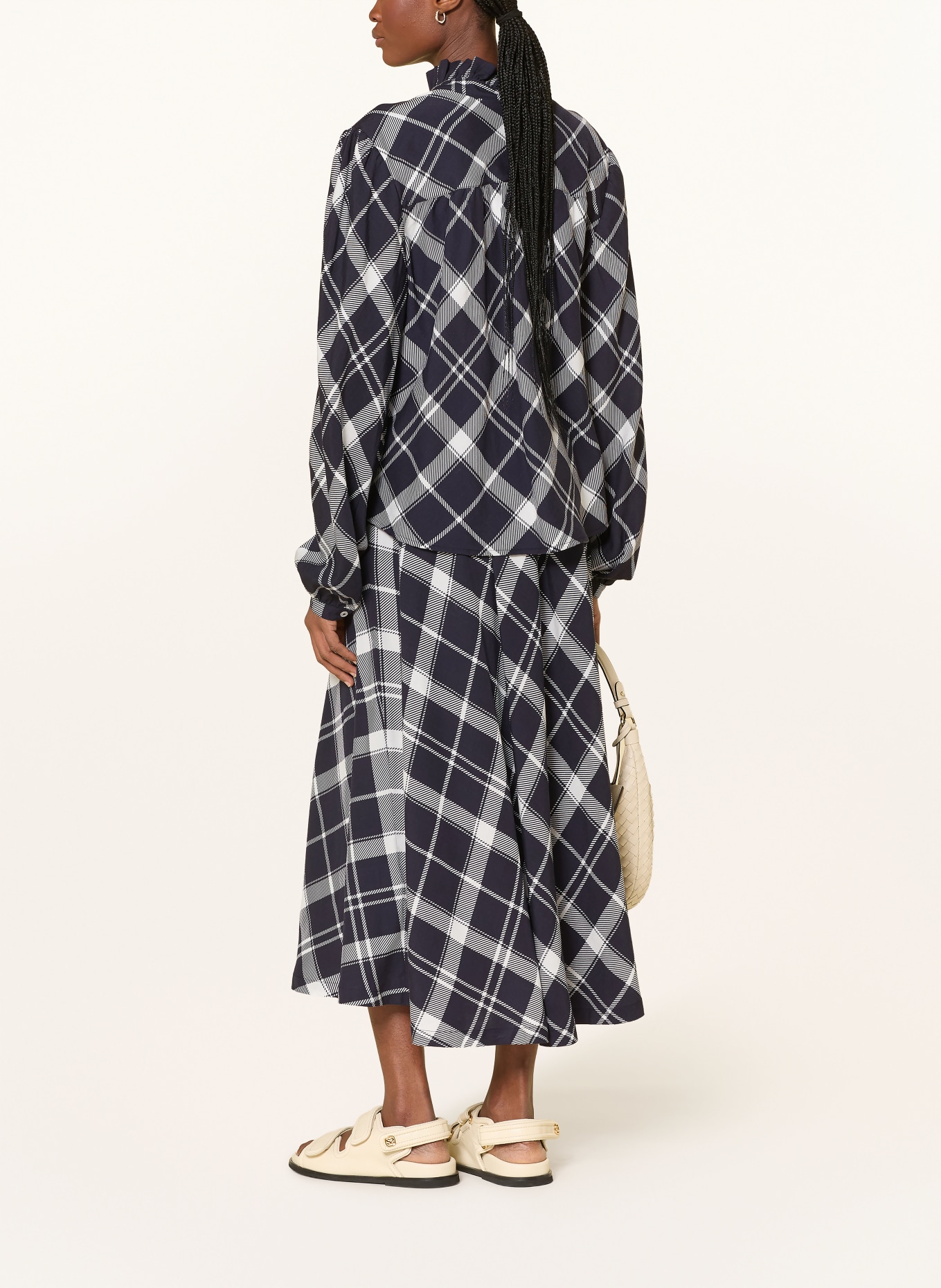 Barbour Skirt ALIN: DARK BLUE / WHITE
