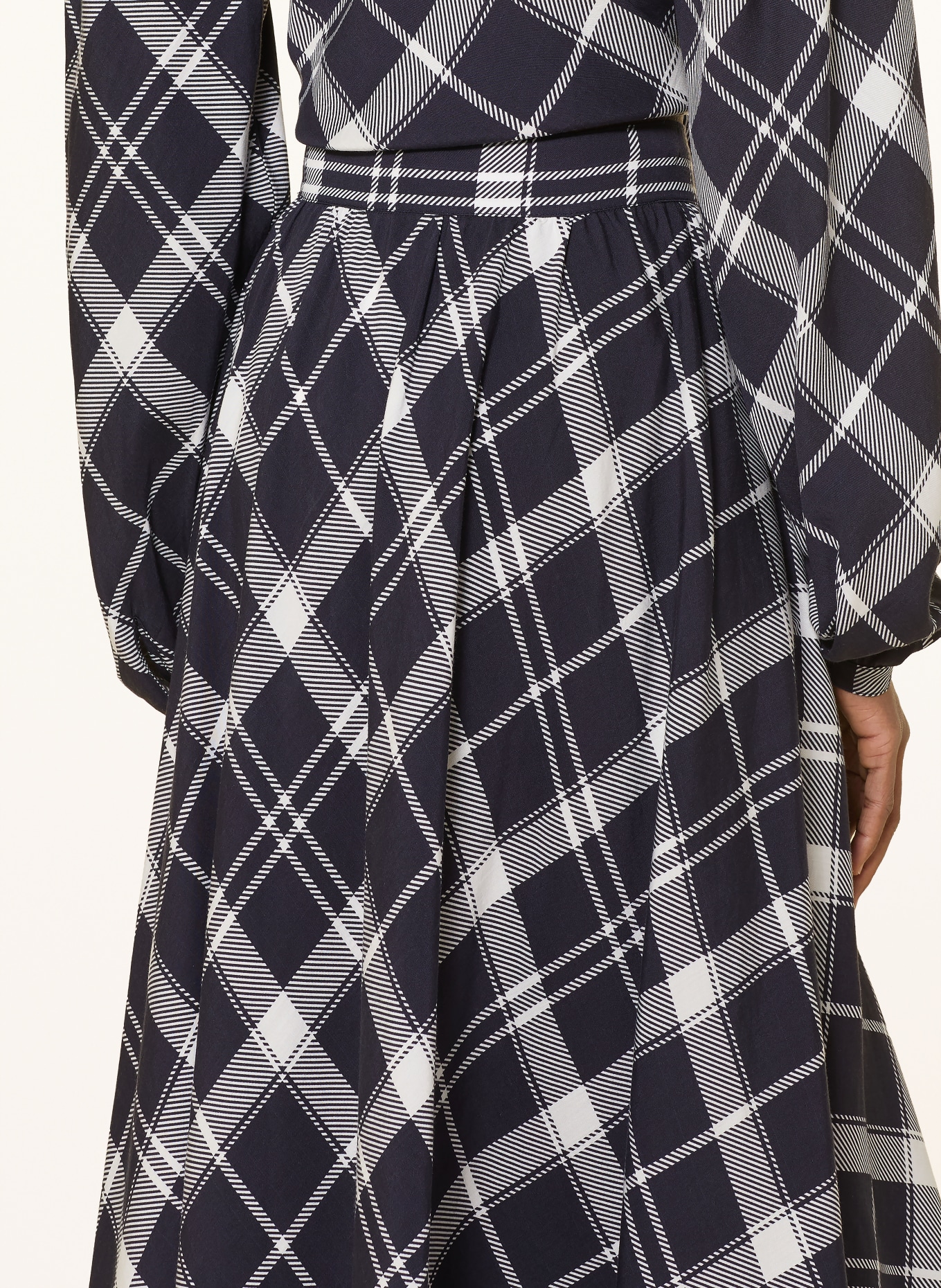 Barbour Skirt ALIN: DARK BLUE / WHITE