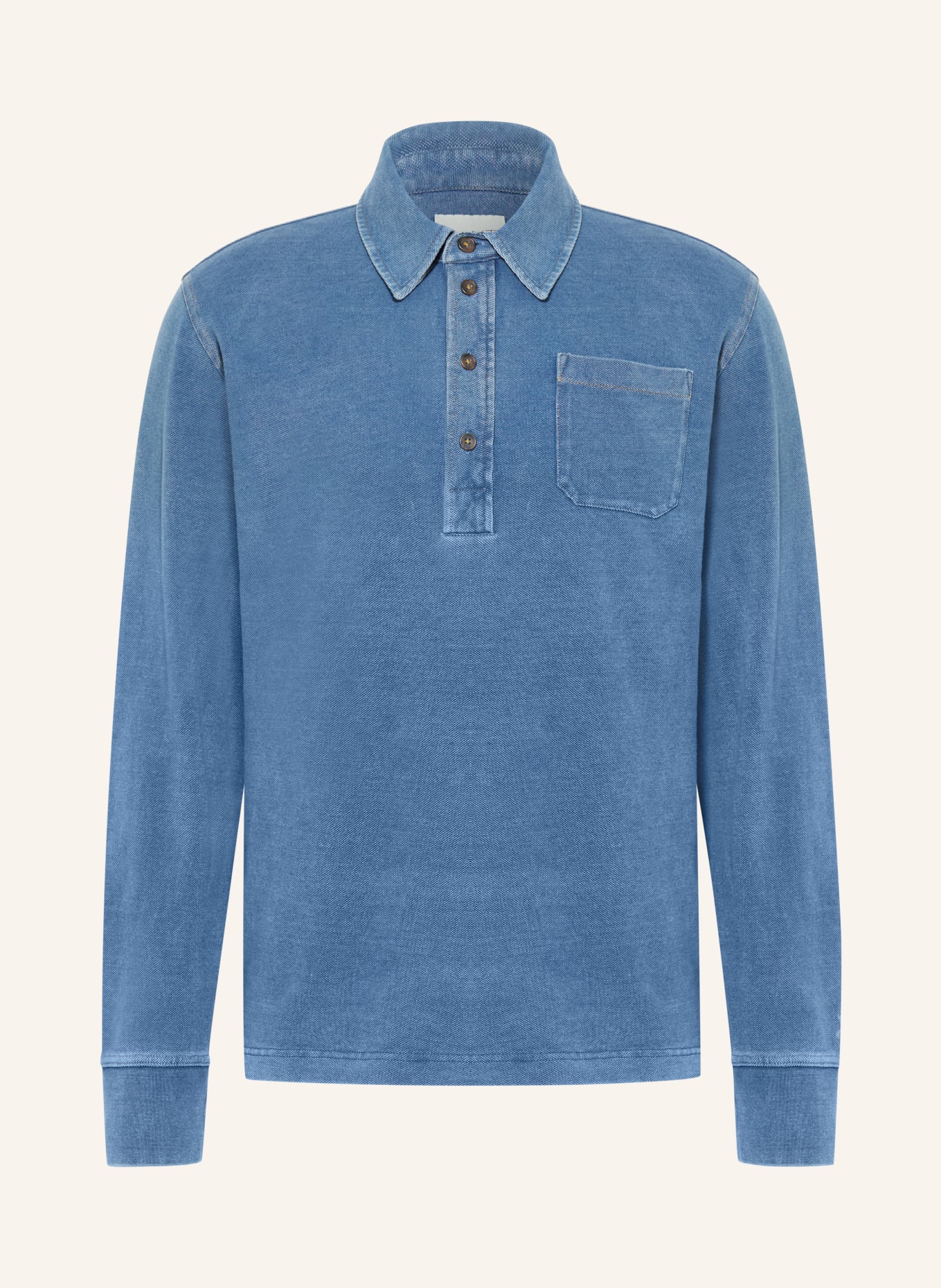 GANT Piqué-Poloshirt: BLAUGRAU