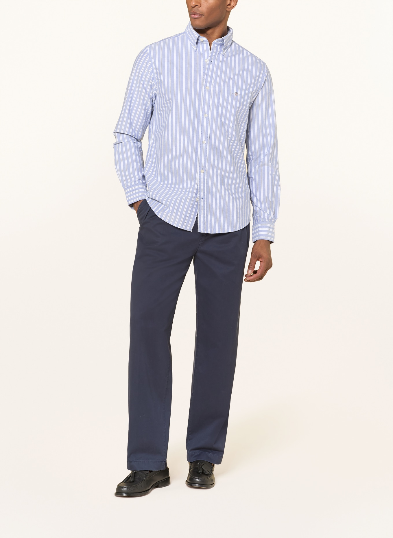 GANT Chemise Oxford coupe classique: BLEU CLAIR / BLANC