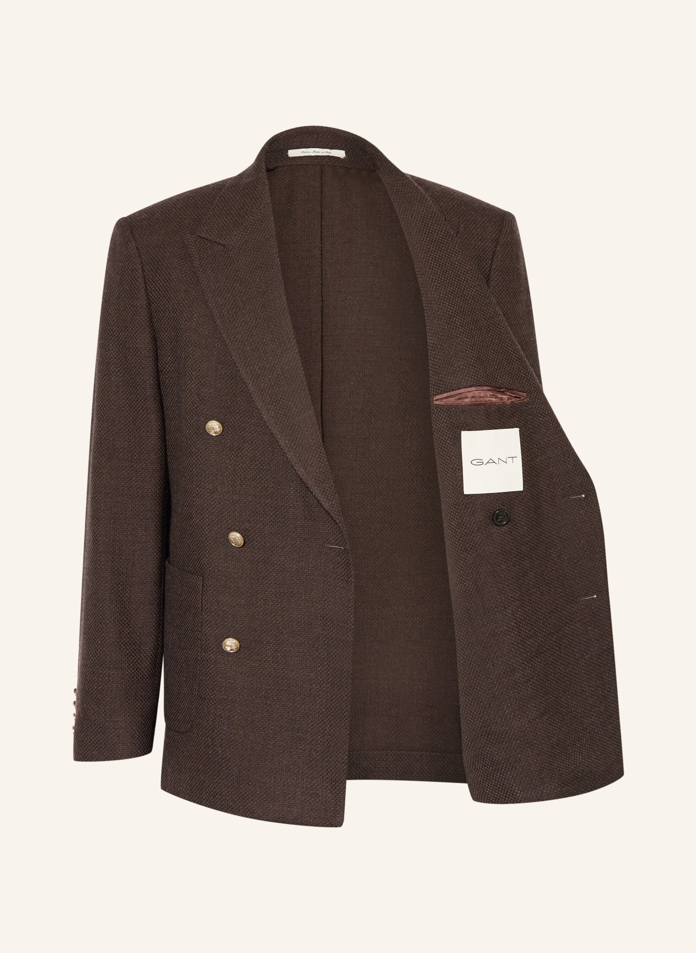 GANT Marynarka Regular Fit: CIEMNOBRĄZOWY