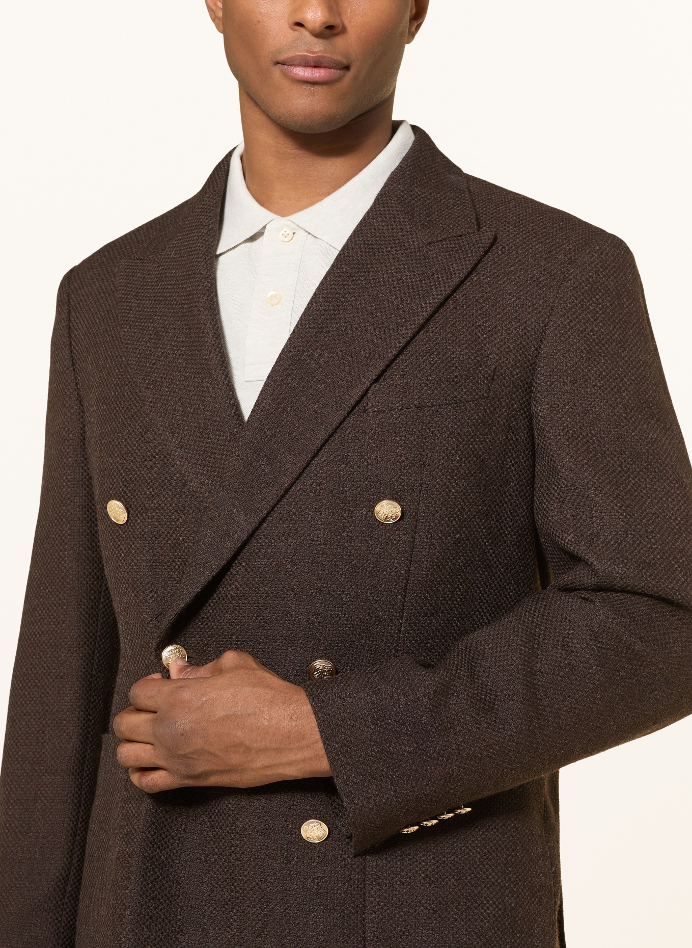 GANT Marynarka Regular Fit: CIEMNOBRĄZOWY
