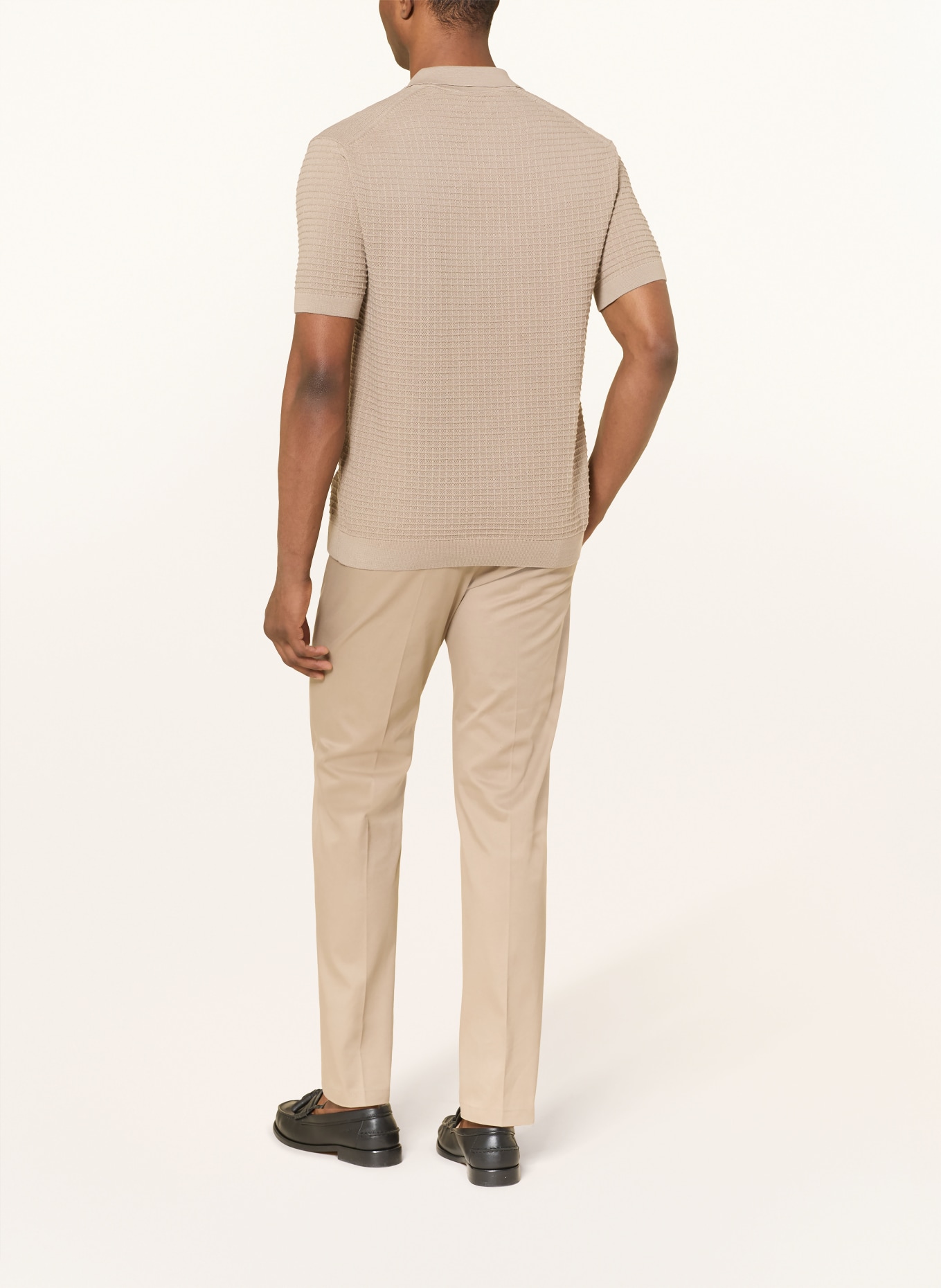 GANT Strick-Poloshirt: TAUPE