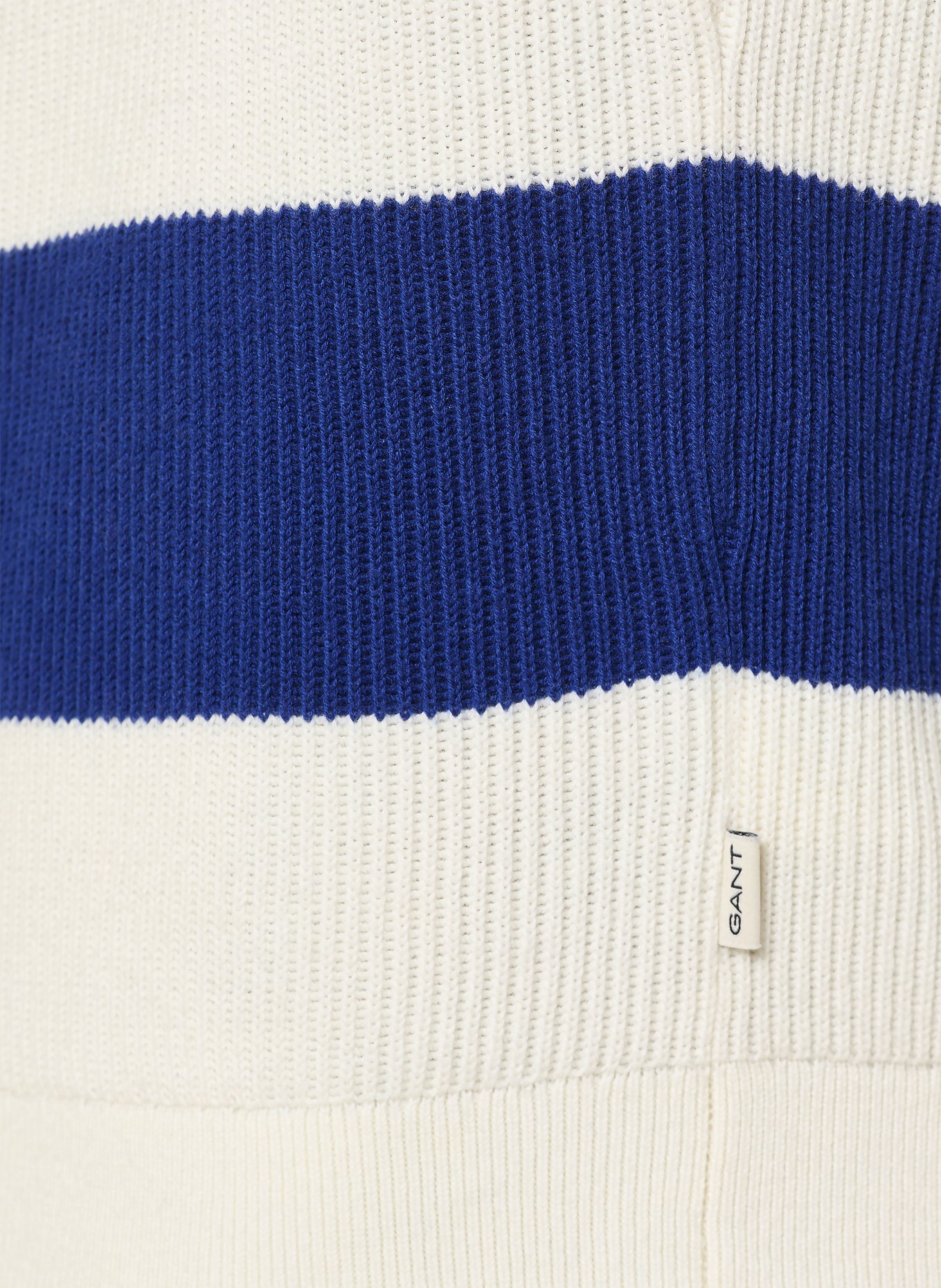 GANT rugbyshirt: WIT / BLAUW