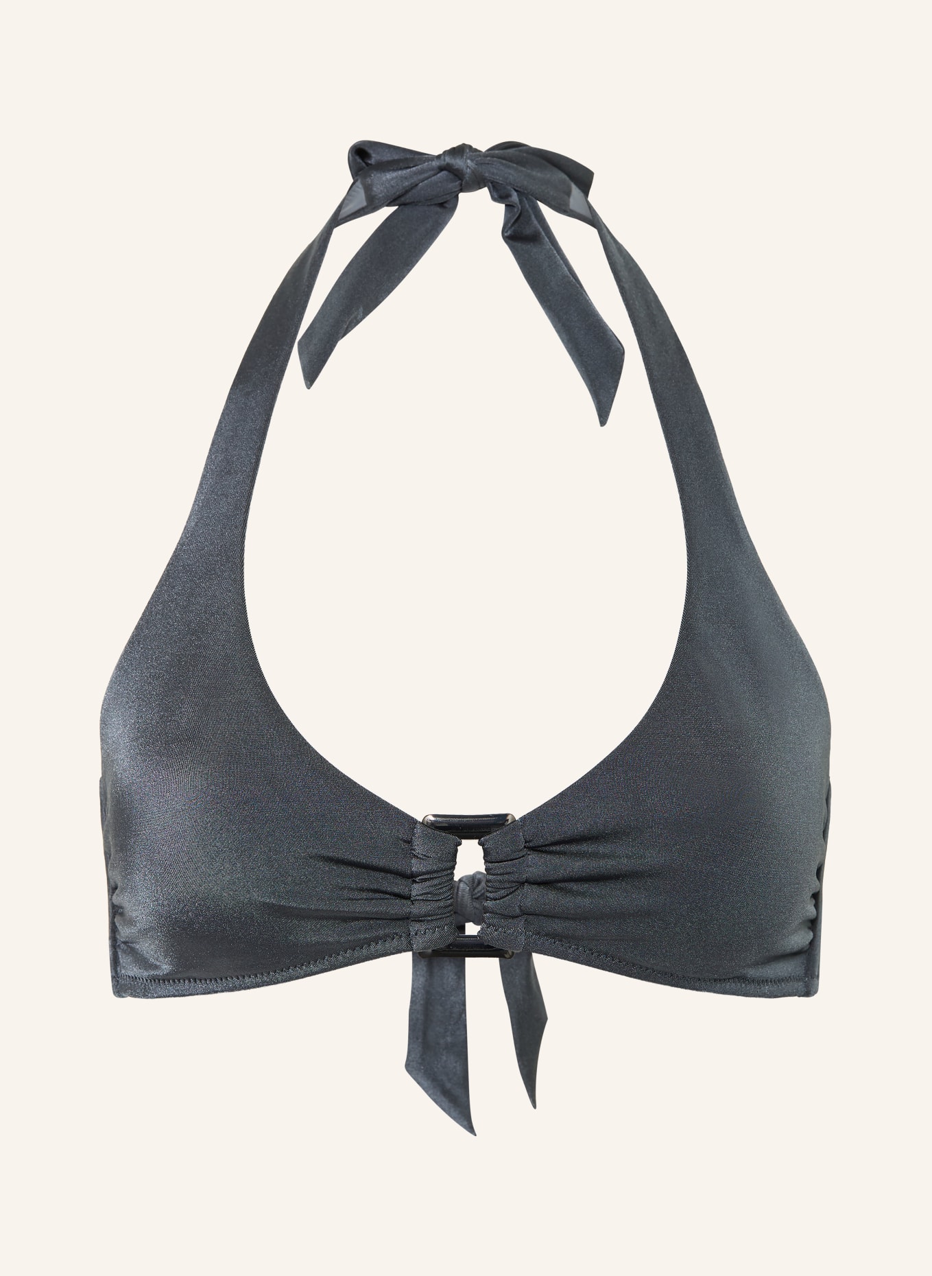 heidi klein Haut de bikini à dos nu OLYMPUS: BLEU PÉTROLE