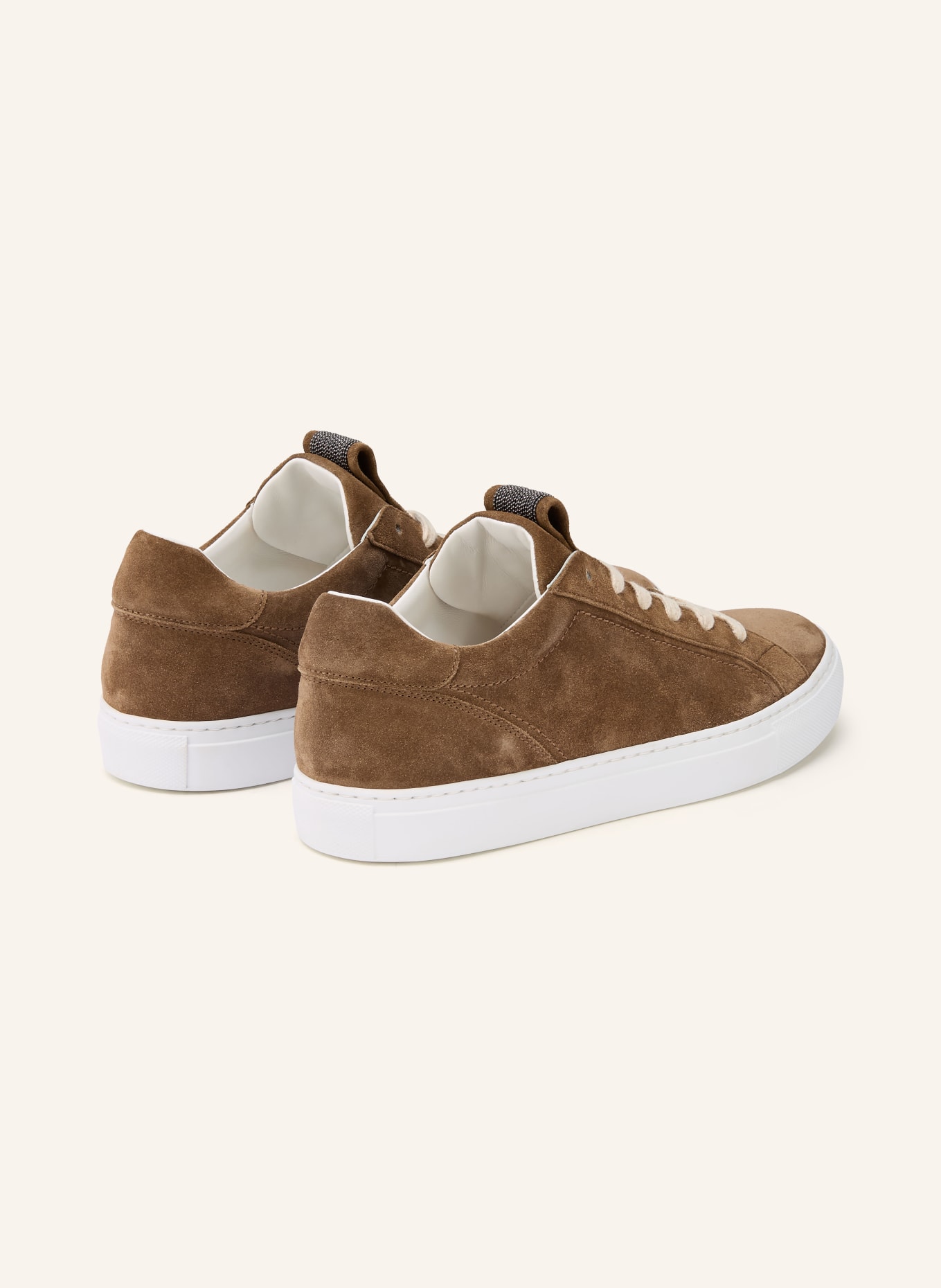 BRUNELLO CUCINELLI Sneaker PAIR OF SNEAKERS mit Schmucksteinen: BRAUN
