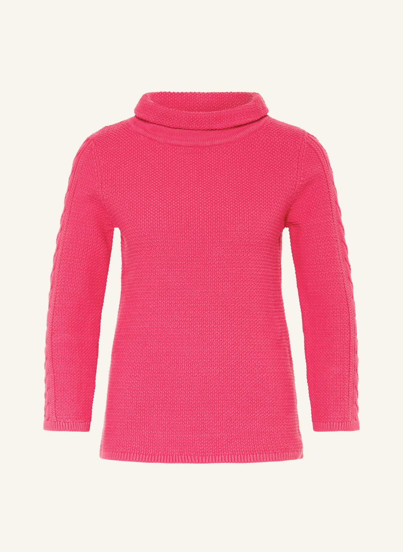HOBBS CAMILLA turtleneck sweater with 3/4 sleeves: PINK
