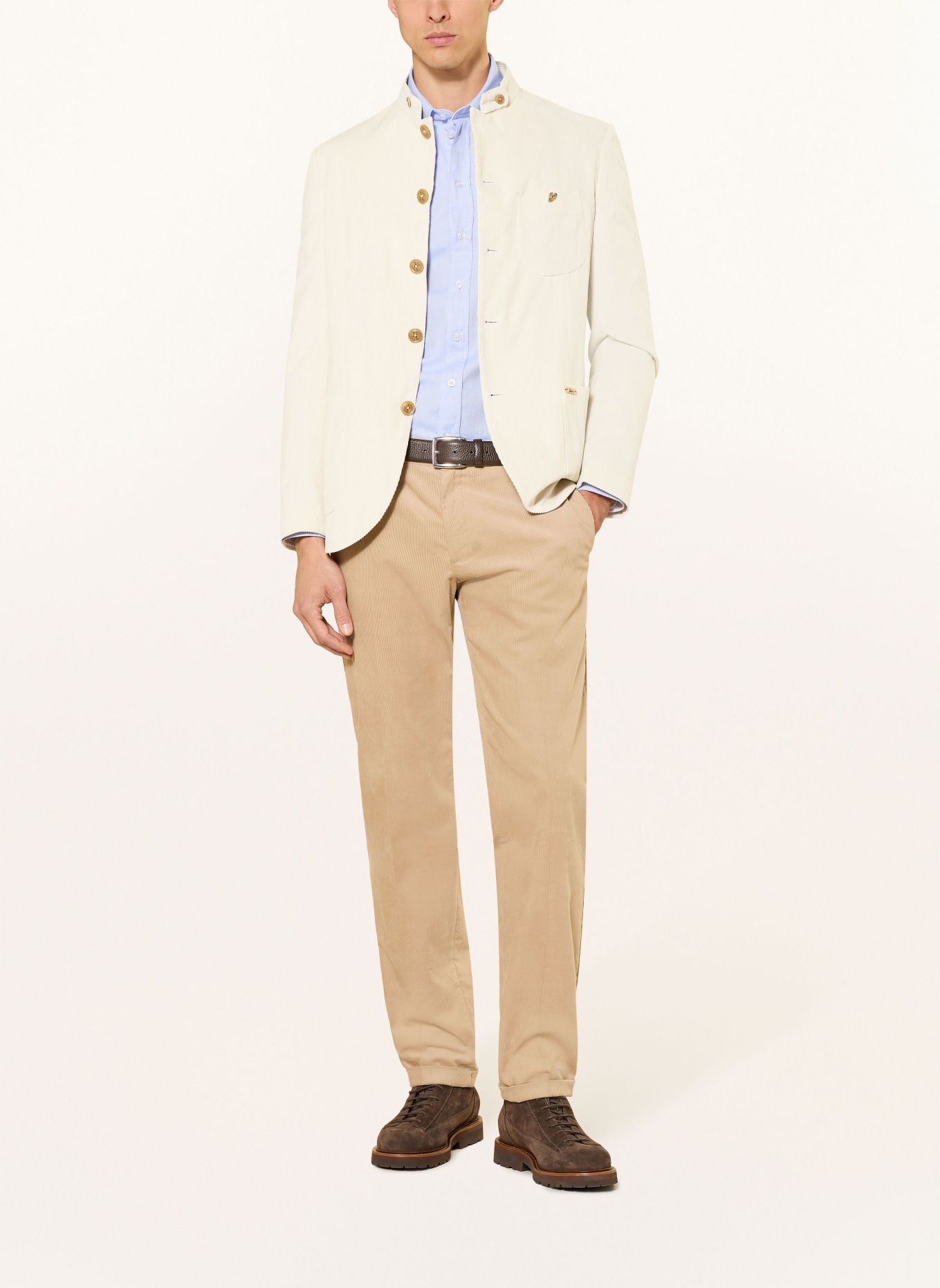 Luis Trenker Veste en velours côtelé LUSANTO: CRÈME