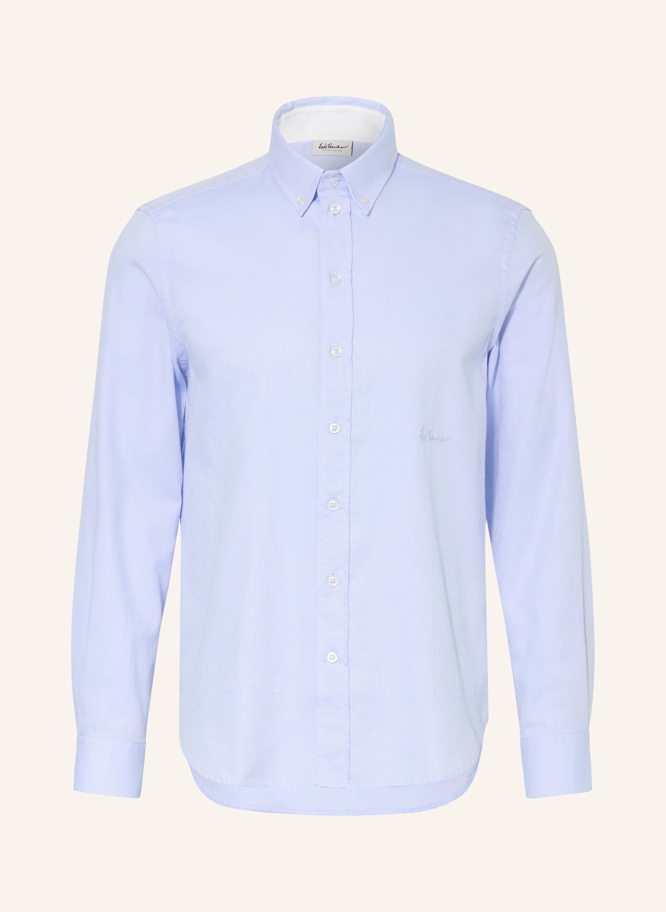 Luis Trenker LUBENZIO Regular Fit Shirt: LIGHT BLUE / WHITE