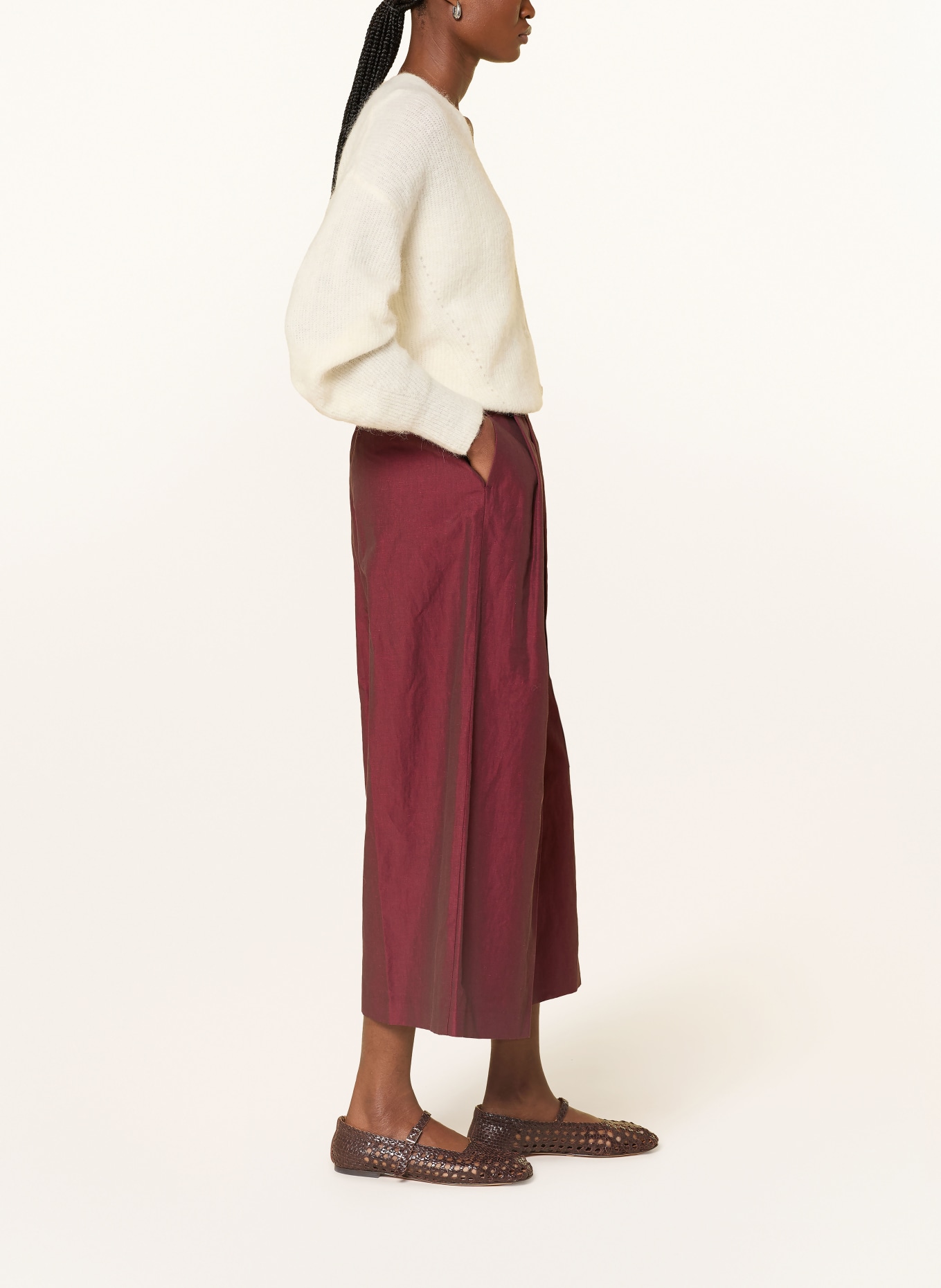 Luis Trenker Culotte LULOLITA s lemováním: TMAVĚ ČERVENÁ