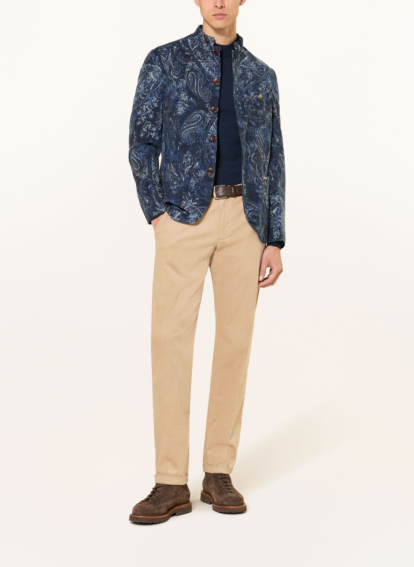 Luis Trenker Kurtka Cordjanker LUSANDRO: GRANATOWY / JASNOCZARY