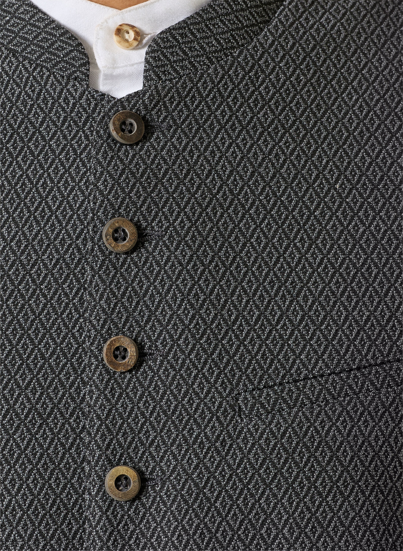 Hammerschmid Trachtenweste OSCAR: GRAU / SCHWARZ