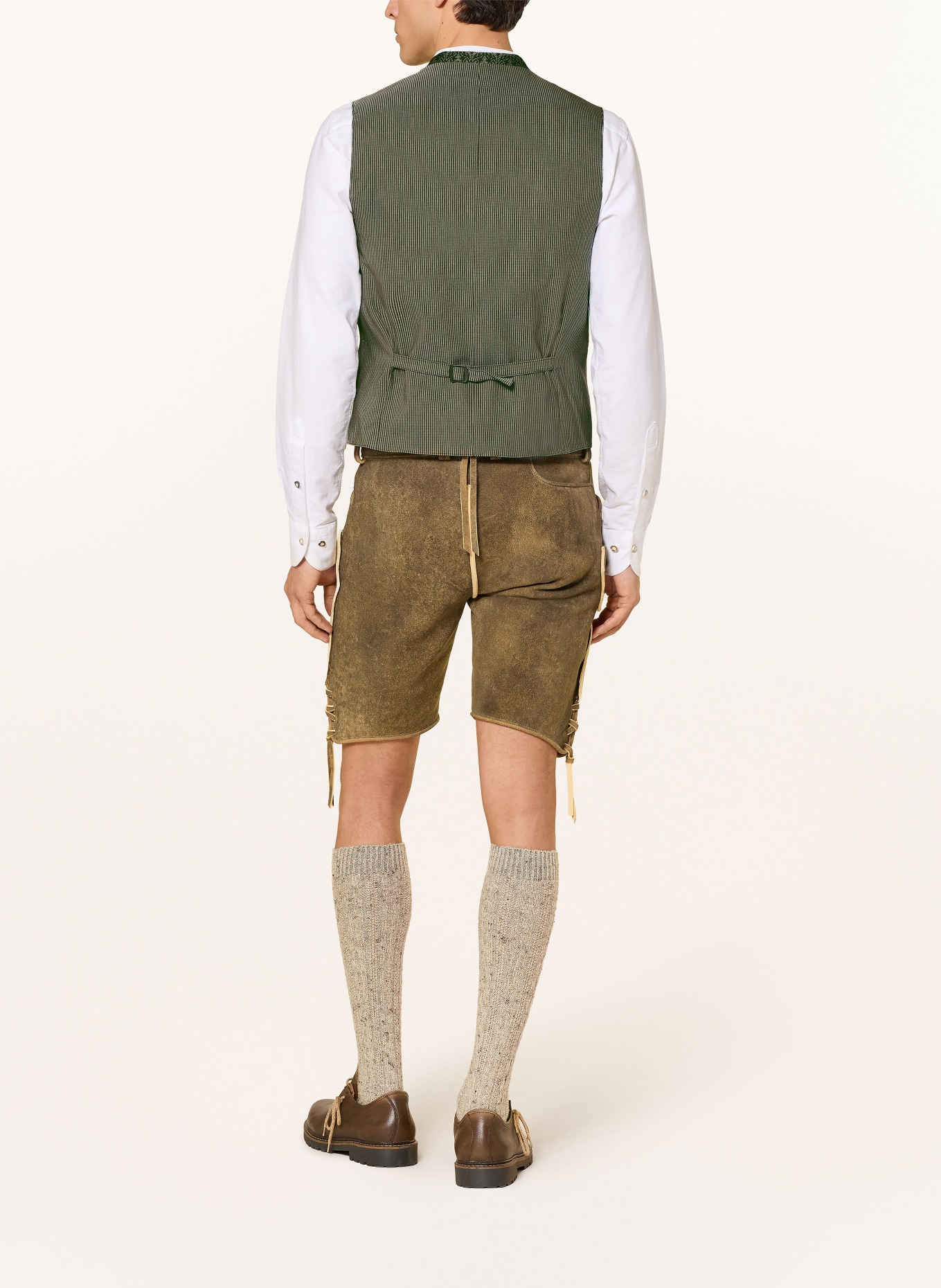 Hammerschmid THEO slim fit traditional vest: DARK GREEN