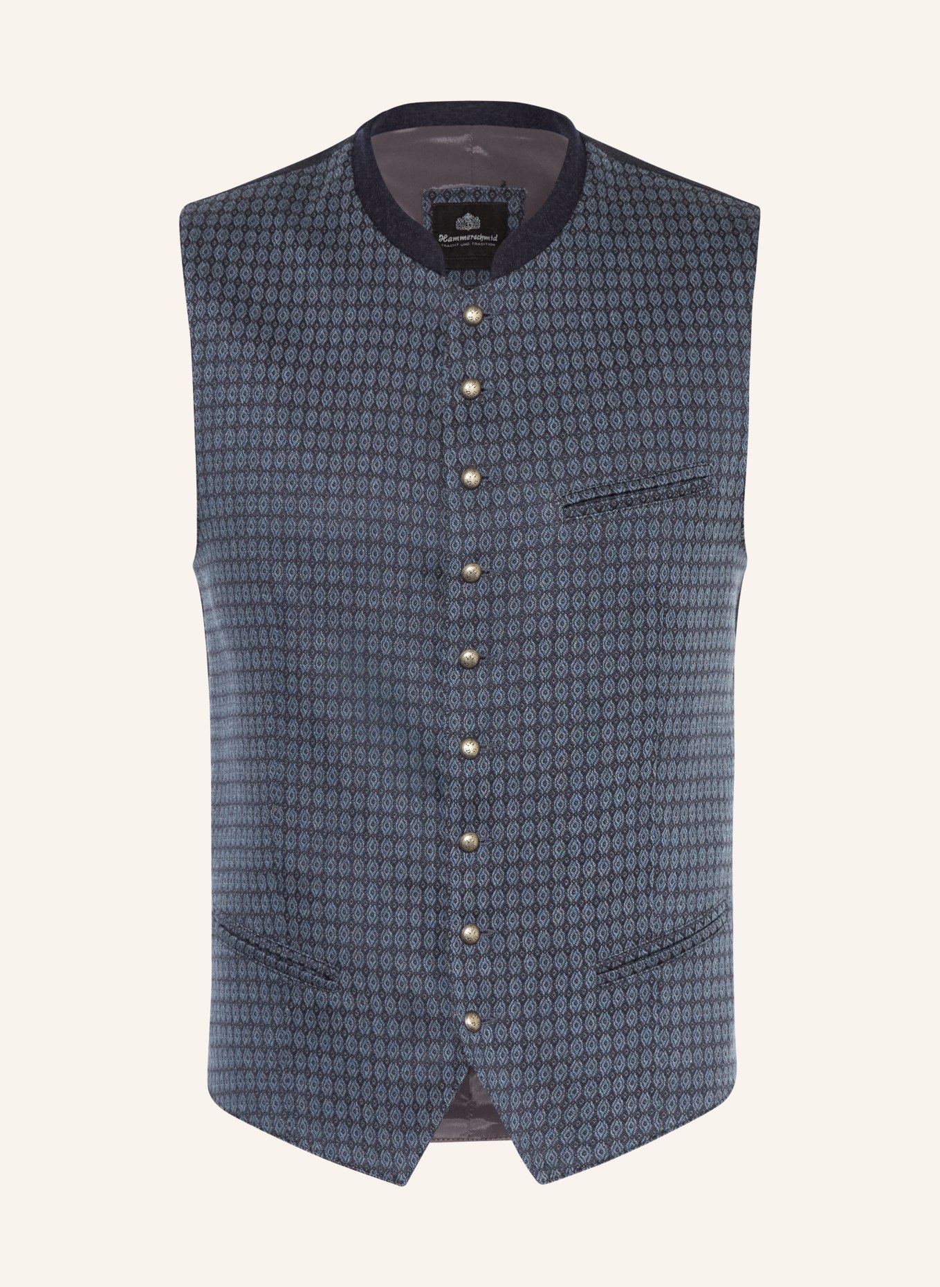 Hammerschmid Traditional vest NORBERT Slim Fit: BLUE / DARK BLUE