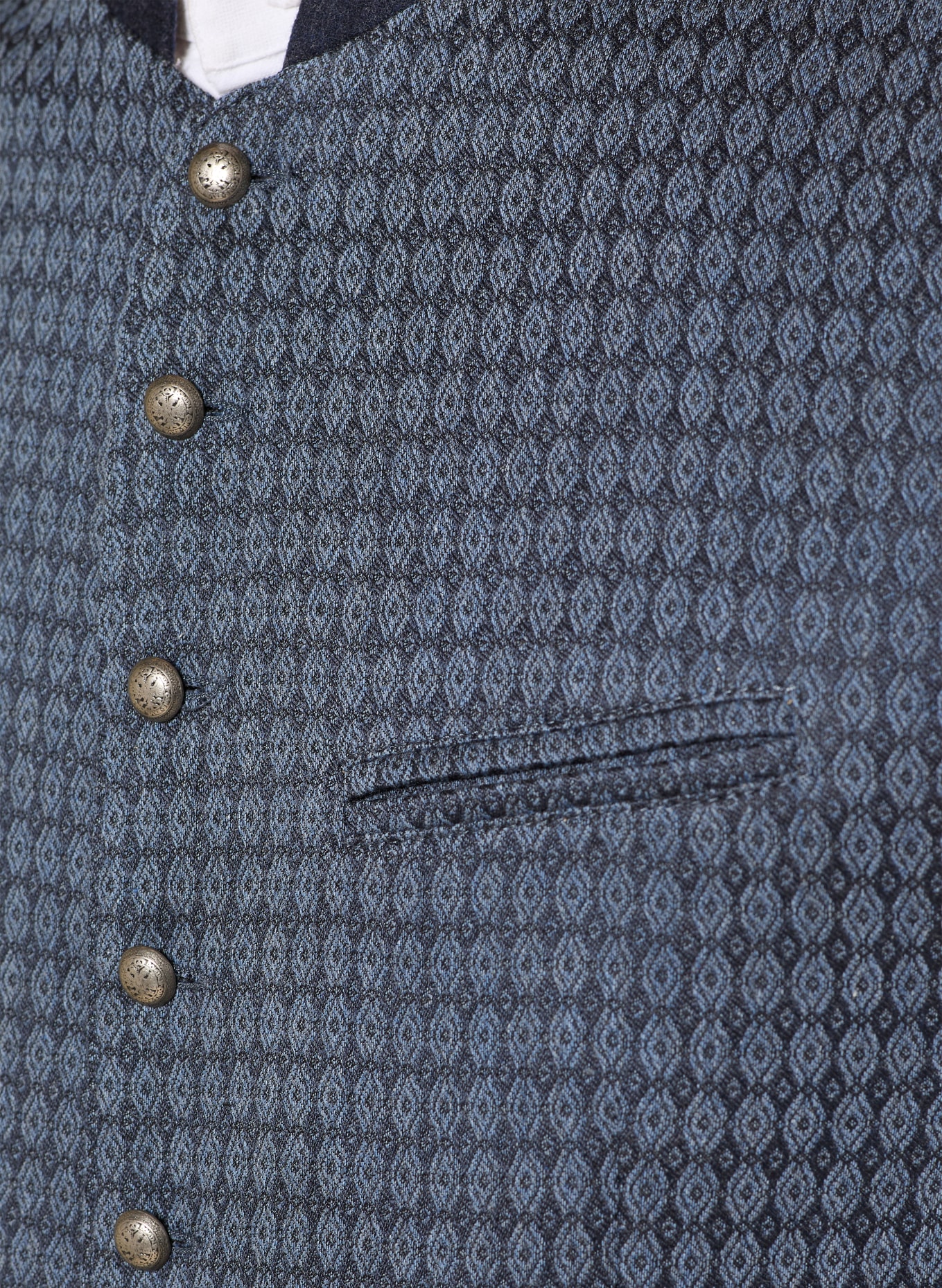 Hammerschmid Traditional vest NORBERT Slim Fit: BLUE / DARK BLUE